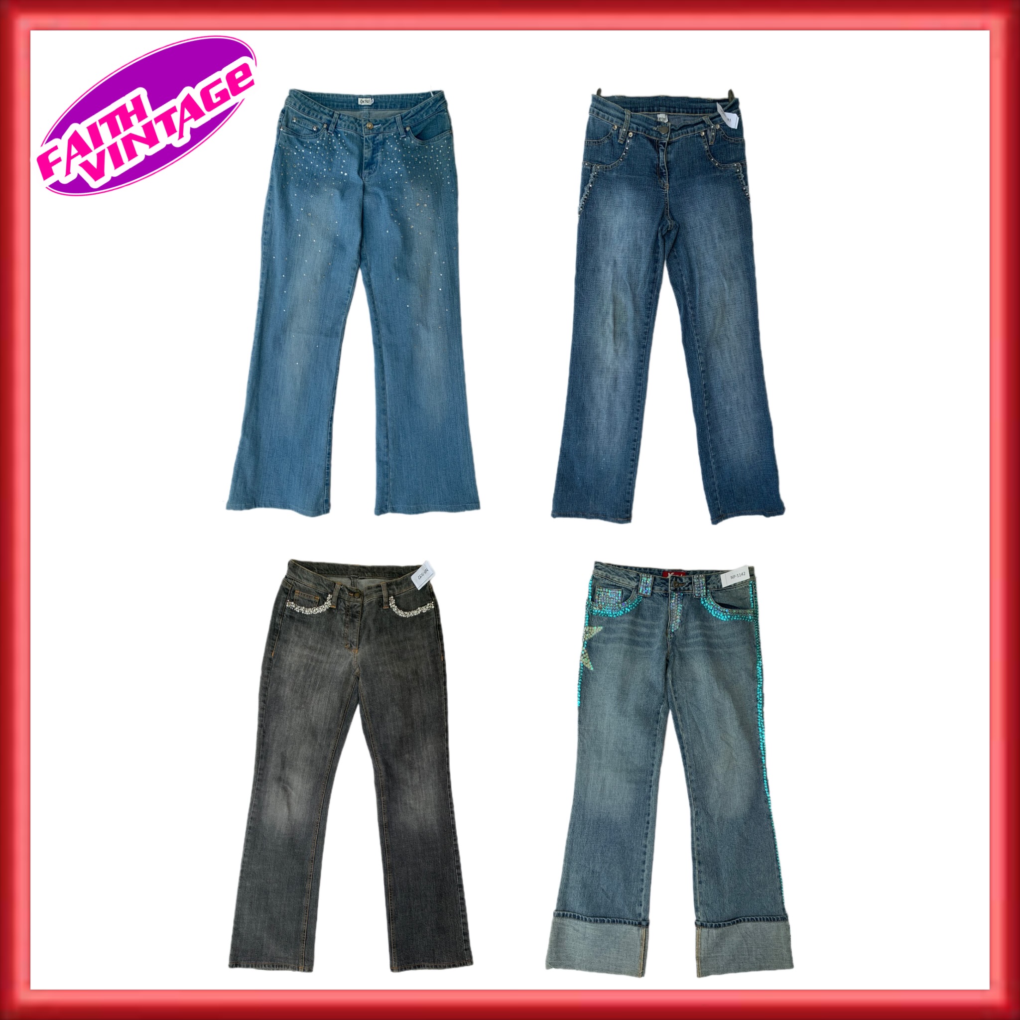 Jeans Pop Star Embellished Mix (SS-017)