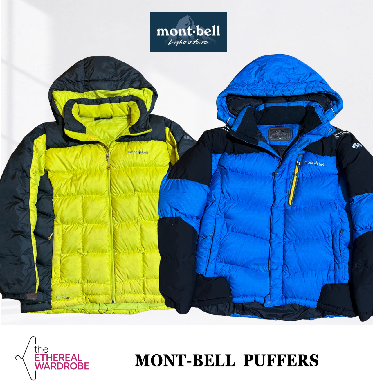 Vestes en duvet Montbell premium / Doudounes