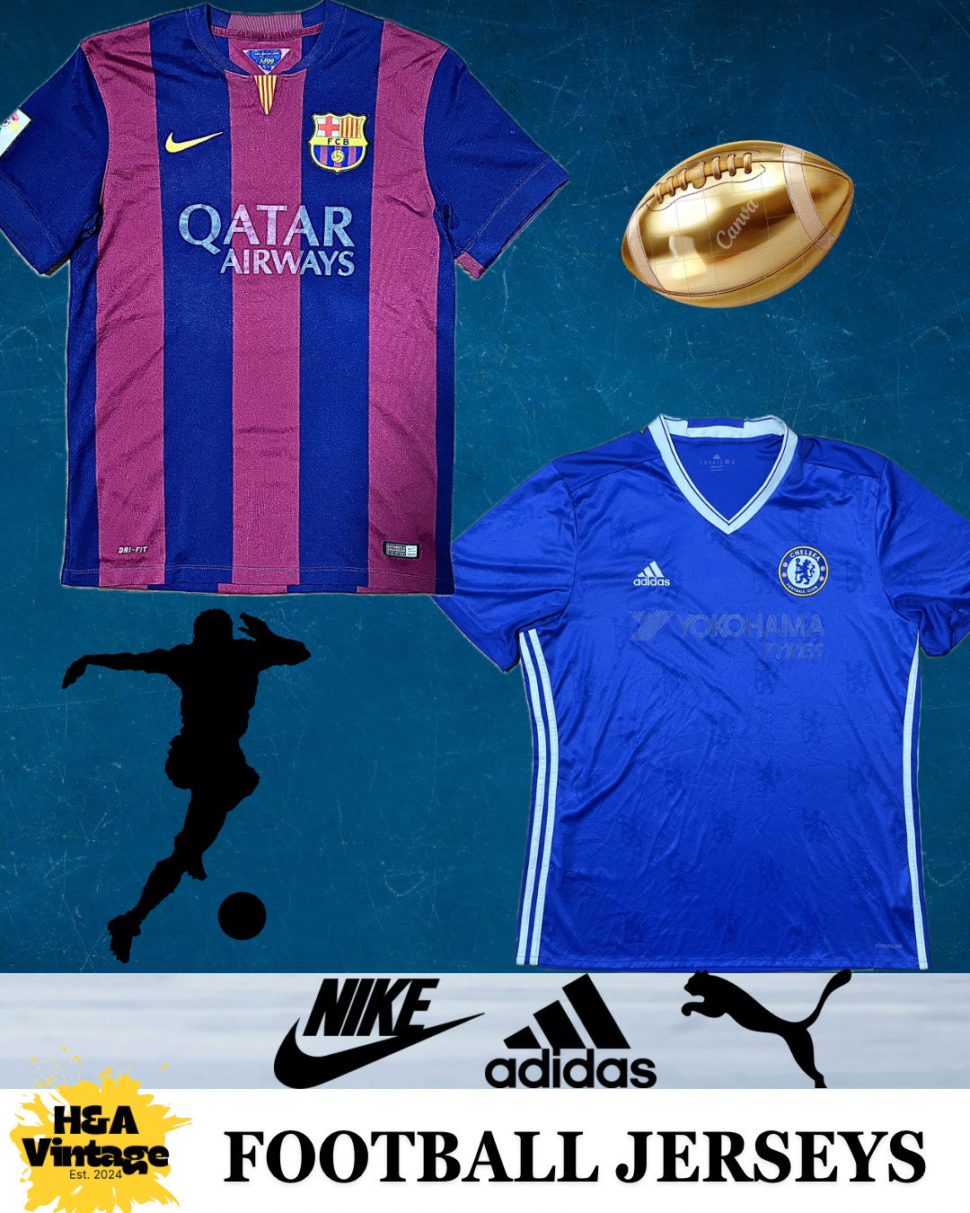 FOOTBALL CLUB TSHIRTS/ JERSEYS