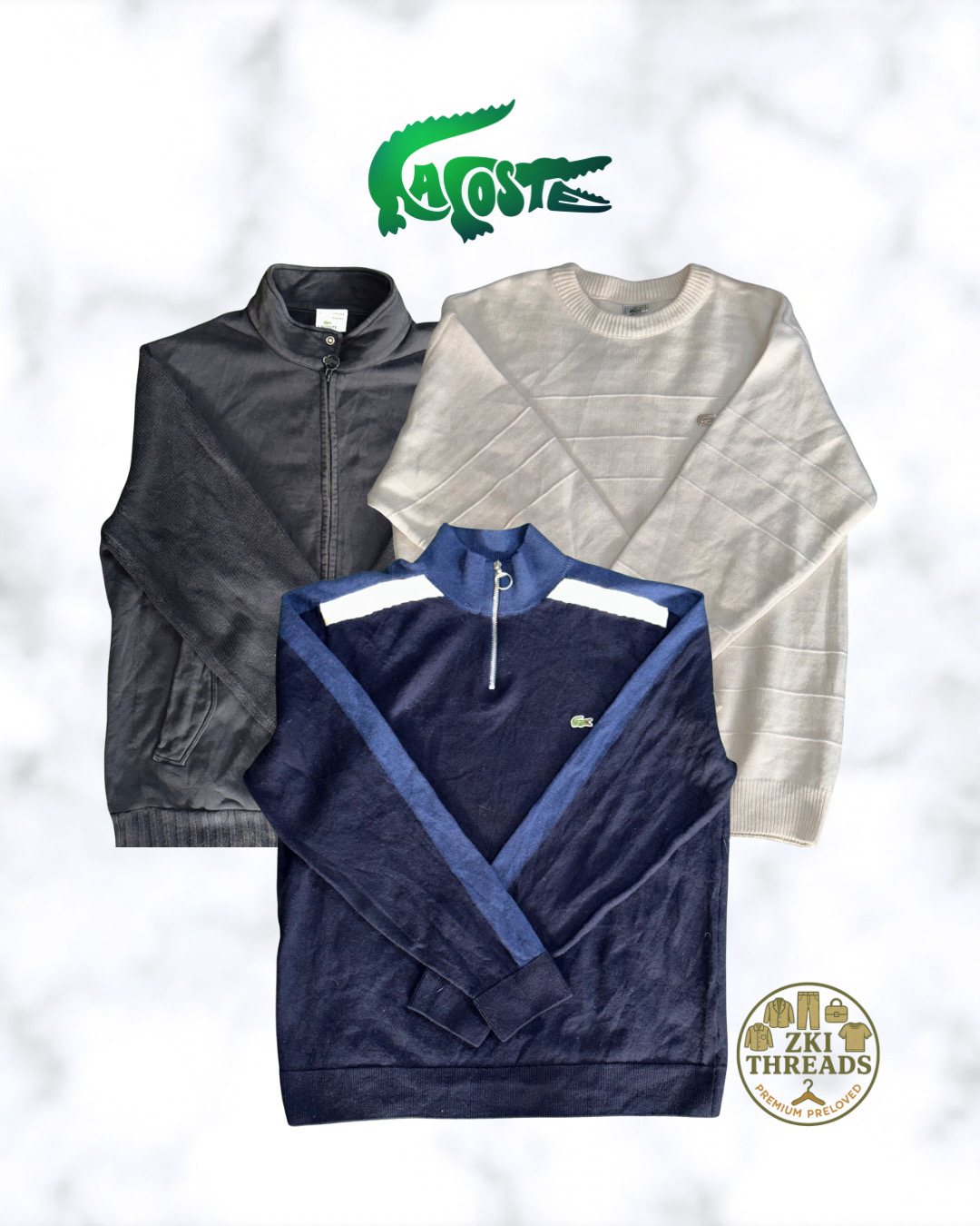 Lacoste 1/4 Zip & Heavy Sweaters (D30)