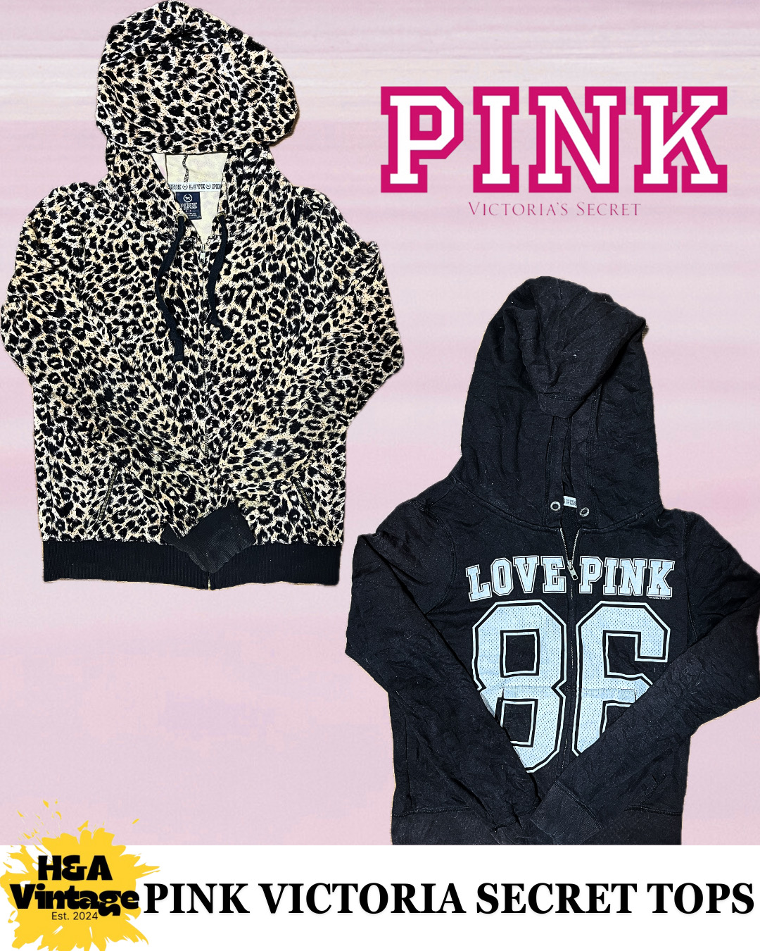 PINK VICTORIA SECRET TOPS