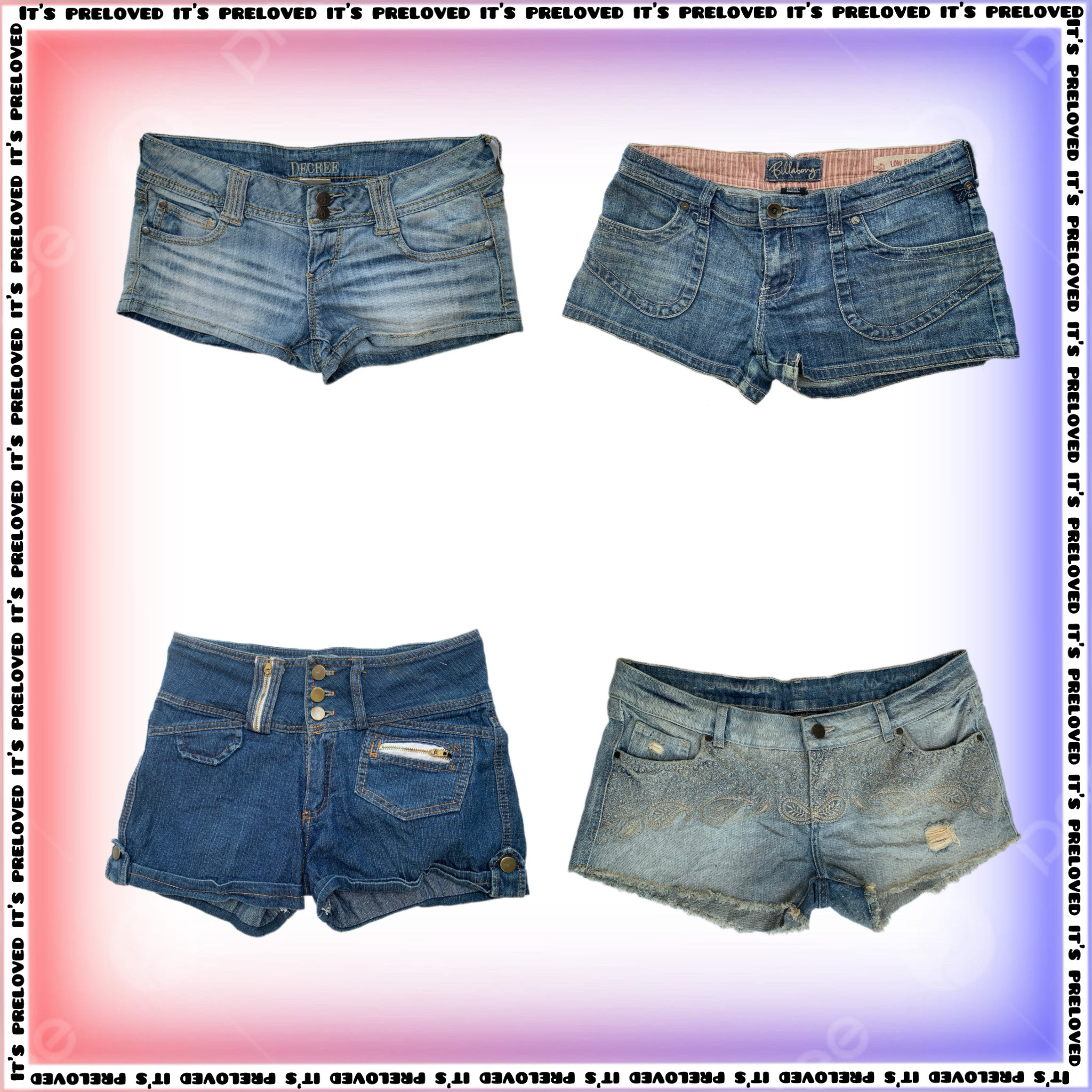 Hot Pants It Up: Daisy Duke Style Denim Shorts Mix (SS-1543)