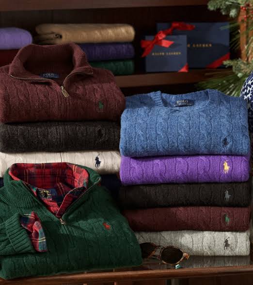 Ralph Lauren 1/4 zip & Cable knit Sweaters