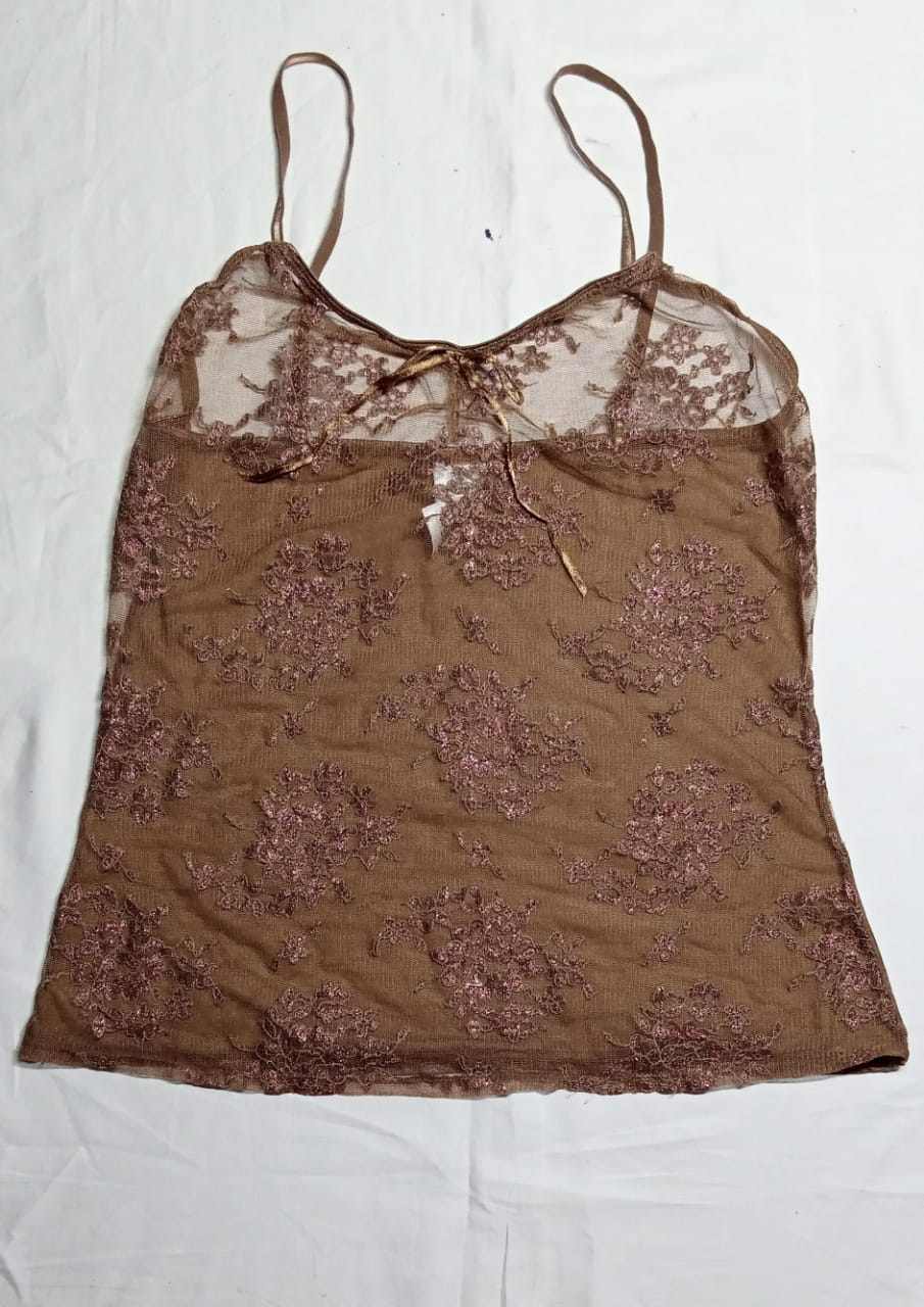 SK#89, Y2K Romantic Net Tops
