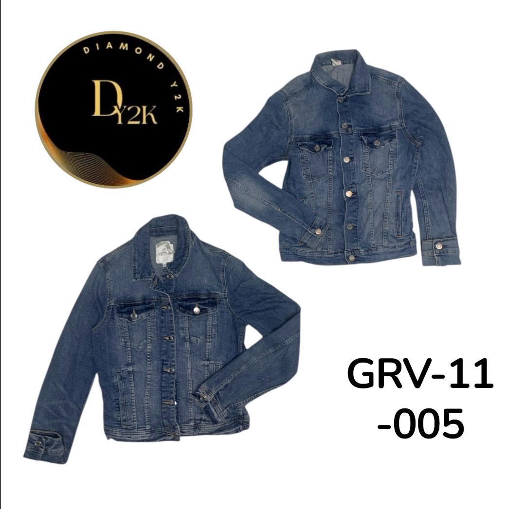 Vintage Y2K Denim Jacket for Women – 2000s Aesthet..
