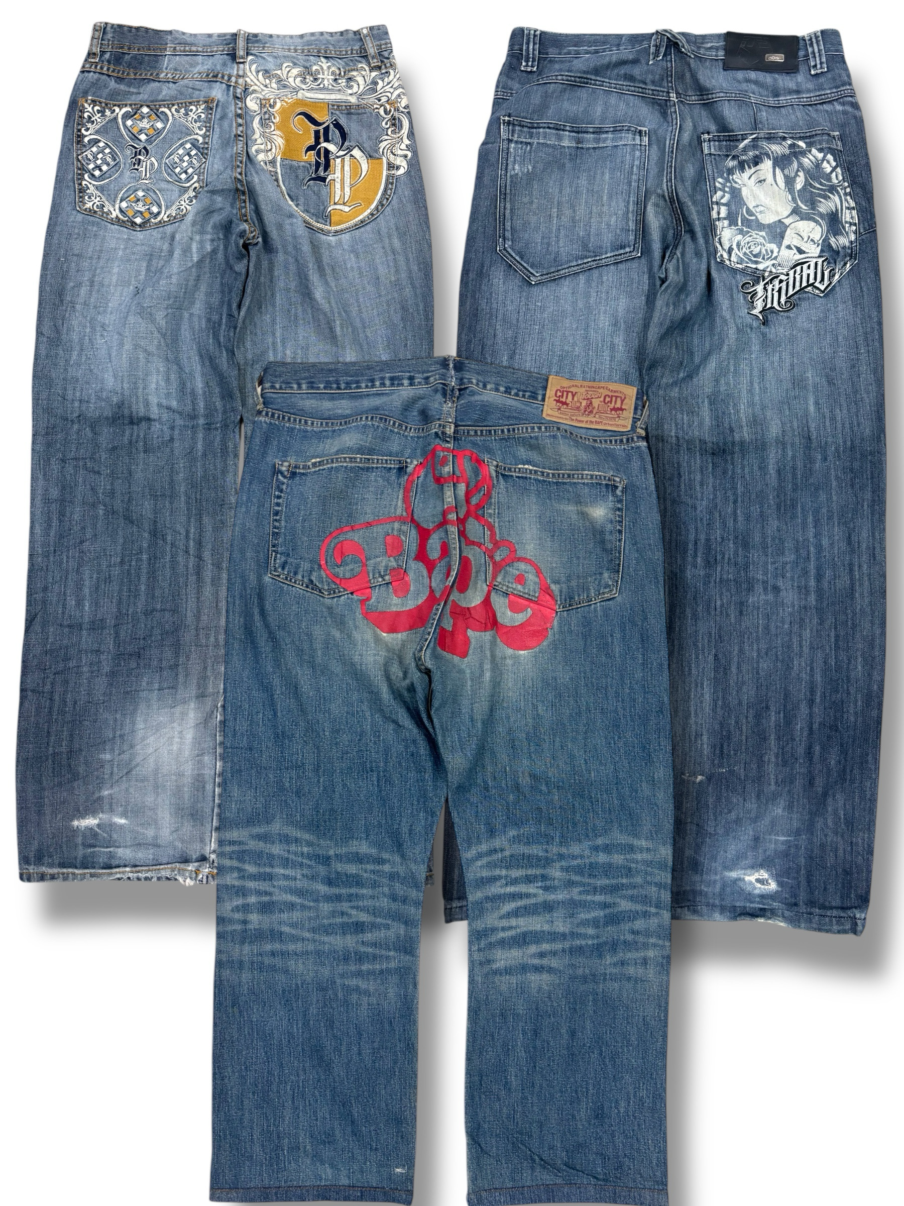 Y2k Hip Hop Baggy Jeans (F-75)