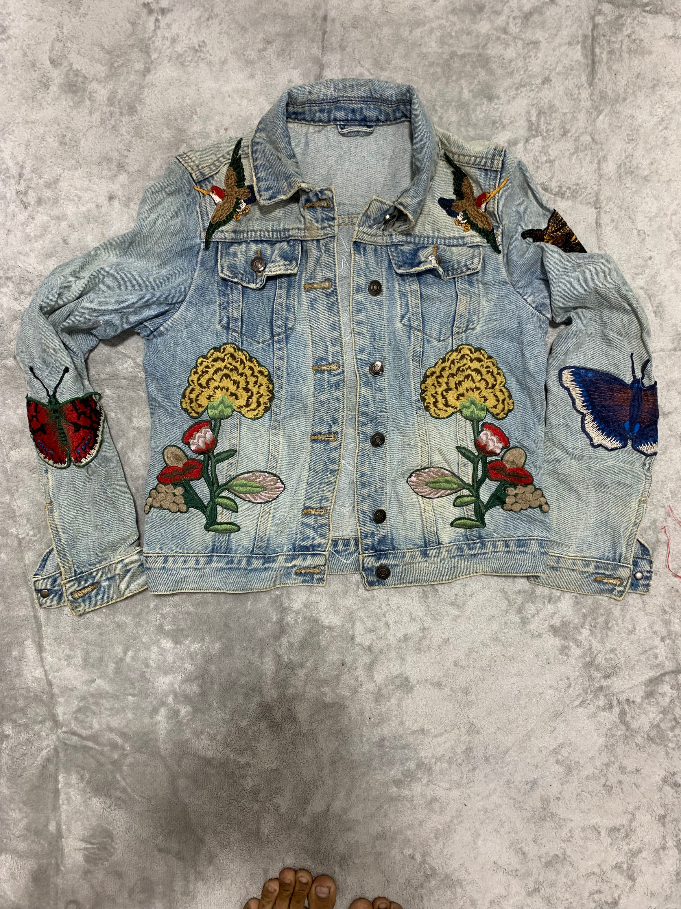 jeans bestickte Damenjacken