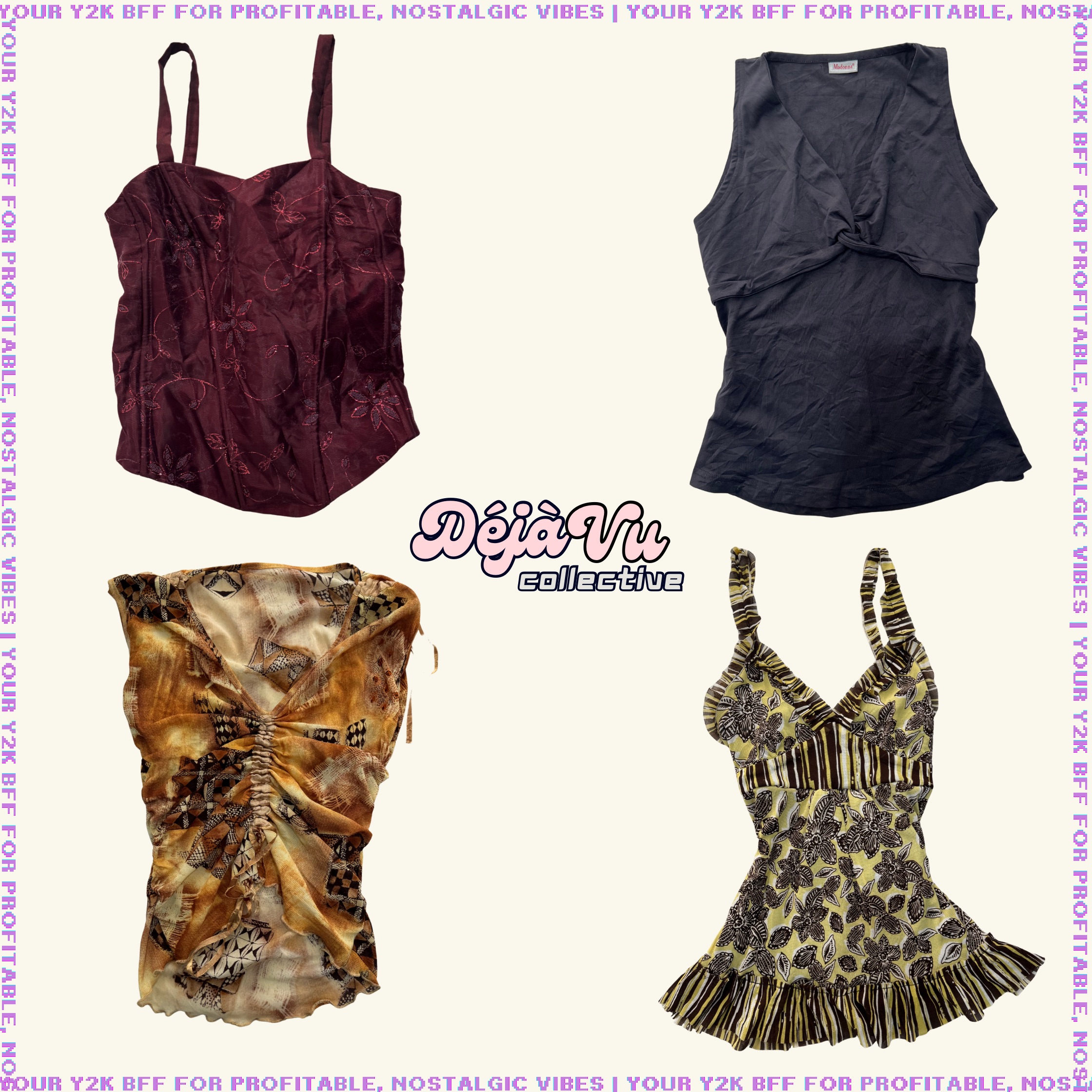 Y2K Everyday Neutrals Cami Top Mix (DVC#96)