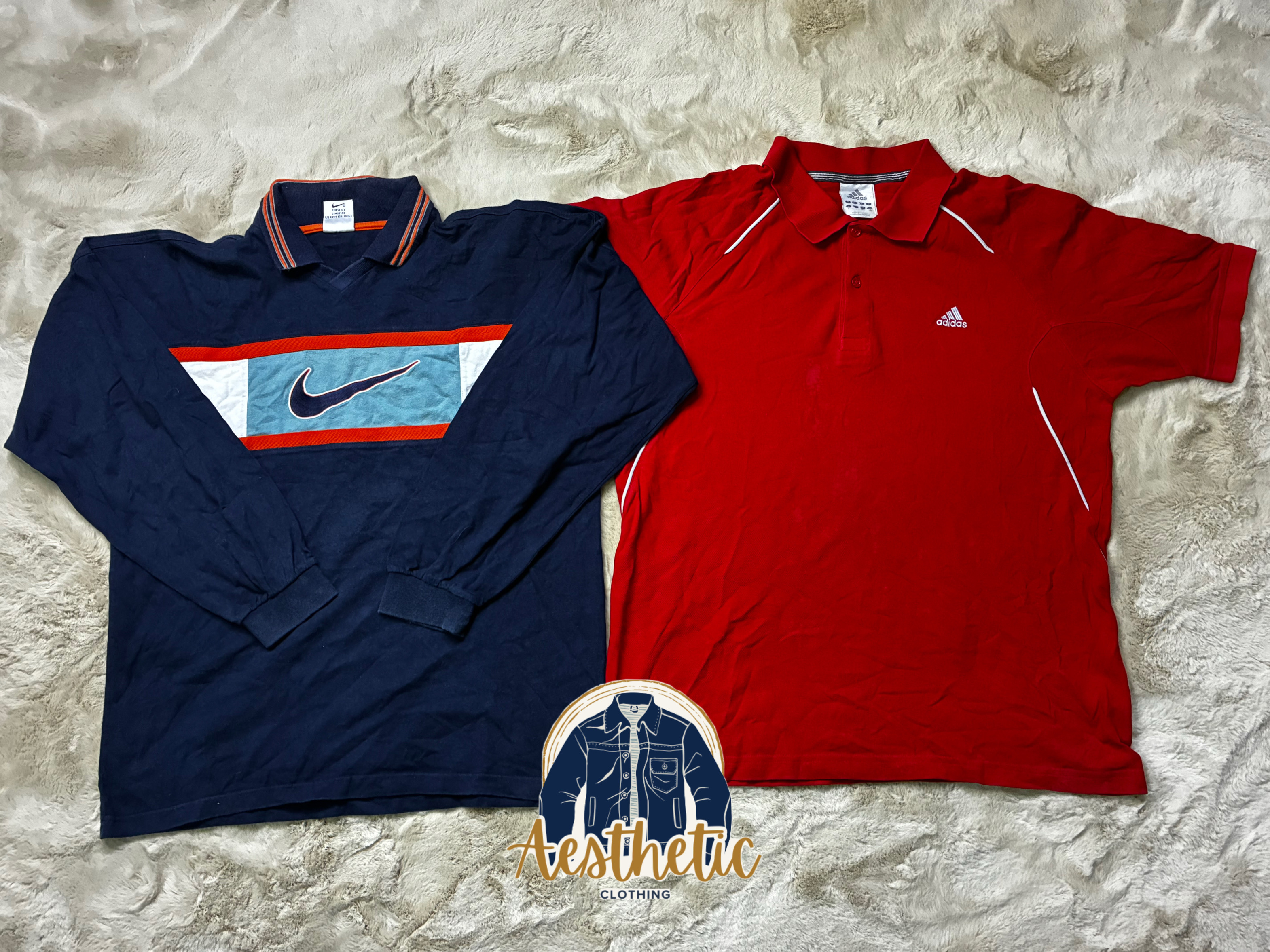 Camiseta Polo com Colarinho Nike e Adidas AC#20