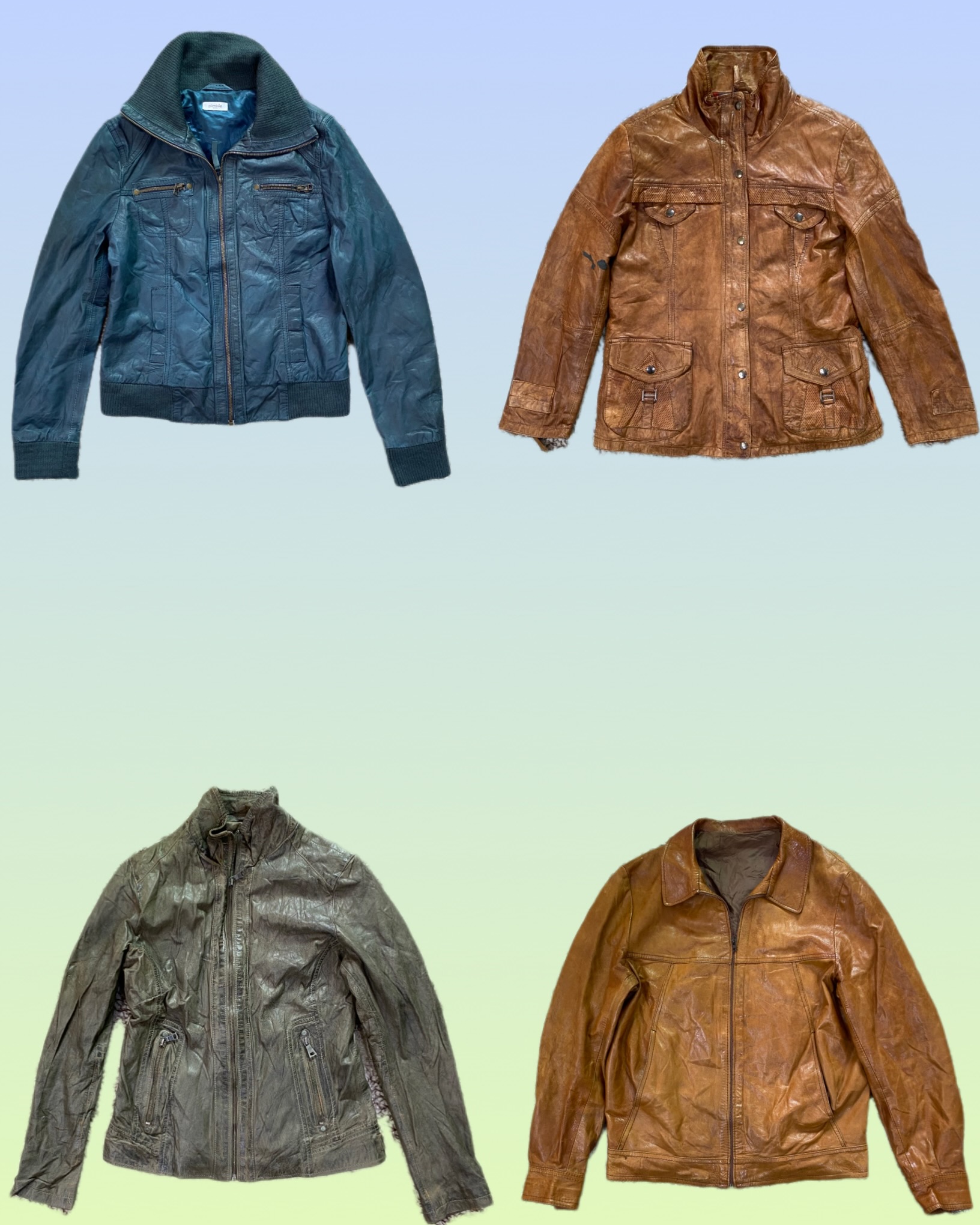 Y2K Cool Vibe Leather Jacket (TS-1339)