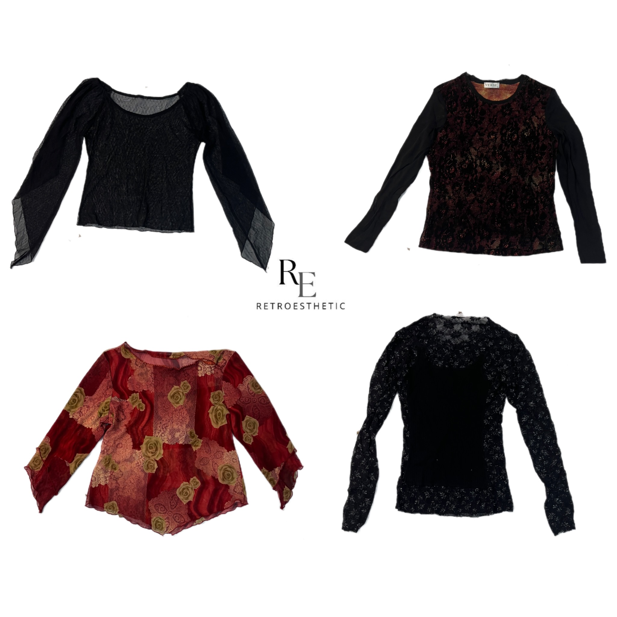 Y2K Romentic Vibe Full Sleeves Tops RE-2390