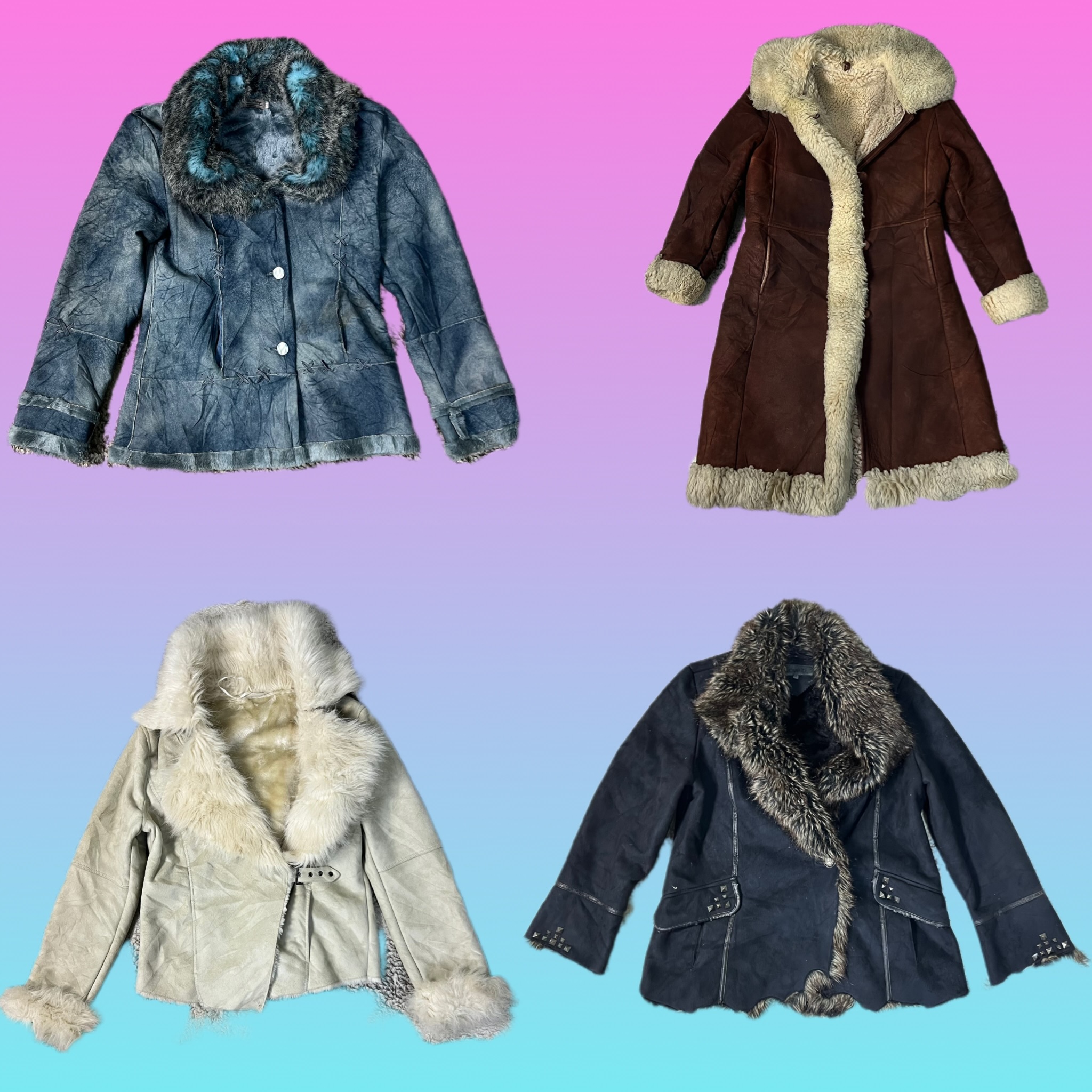 Y2K Winter’s Embrace Afghan coat (TH-007)