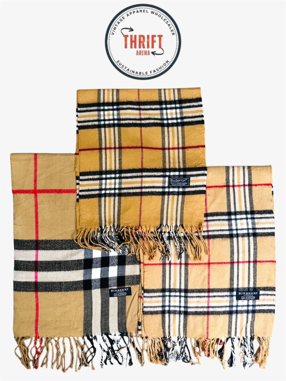 T2011 Burberry Beige Scarves 🧣