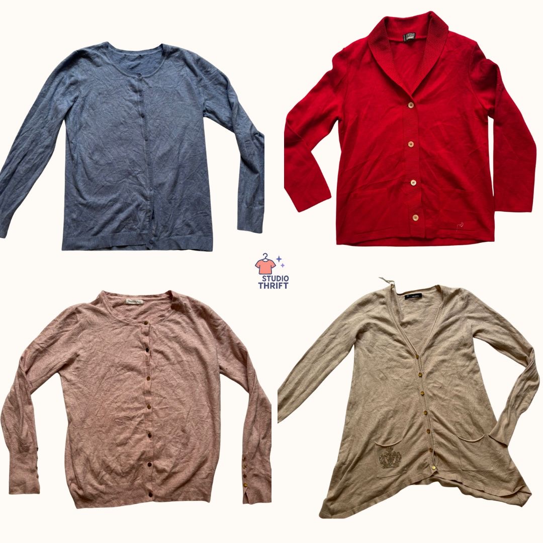 Y2K Cardigan Bundle | Rachel Green Core Soft Knit Button-Ups