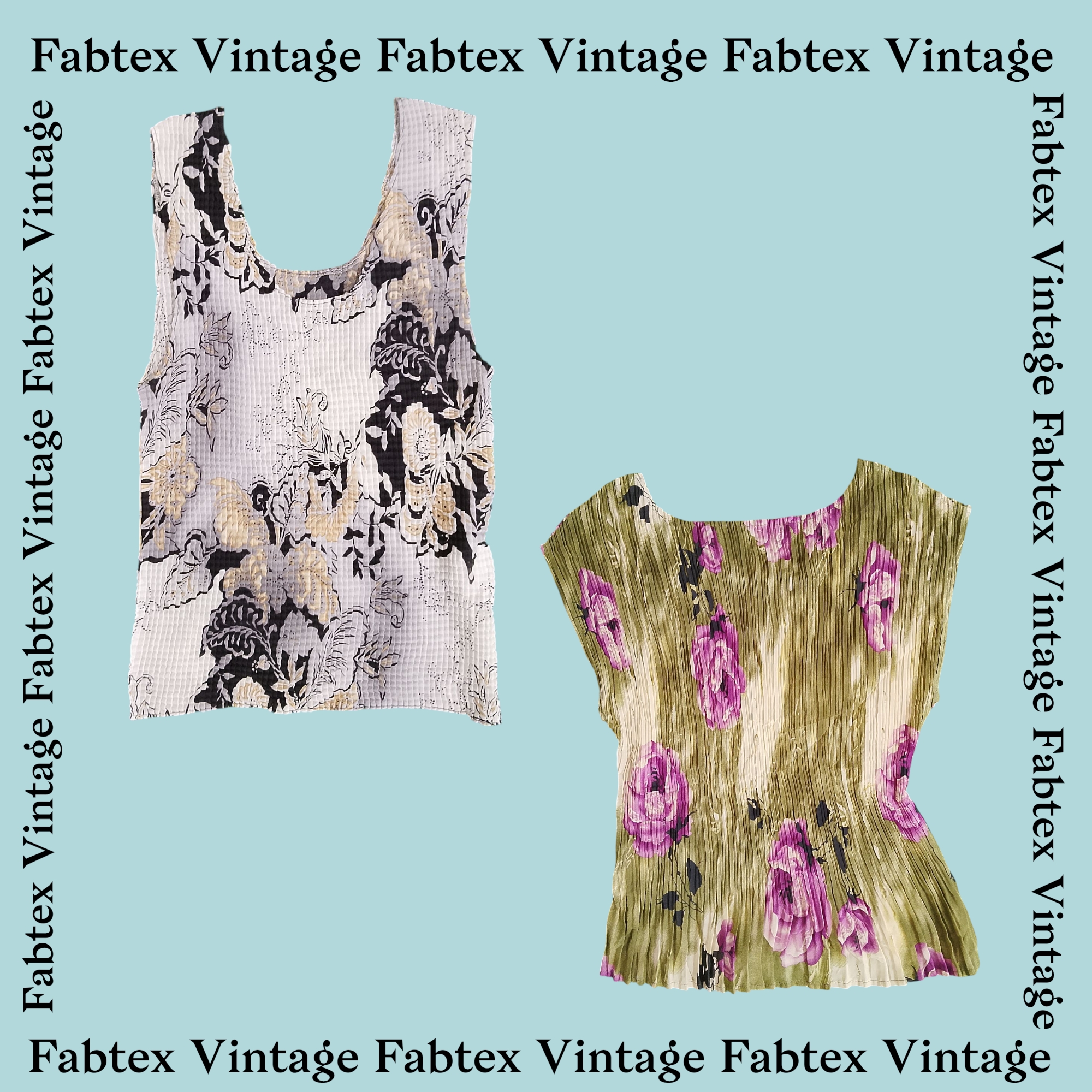 (FV-308) Y2K Boho Printed Tops Bundle – Trendy Summer Vibe Collection