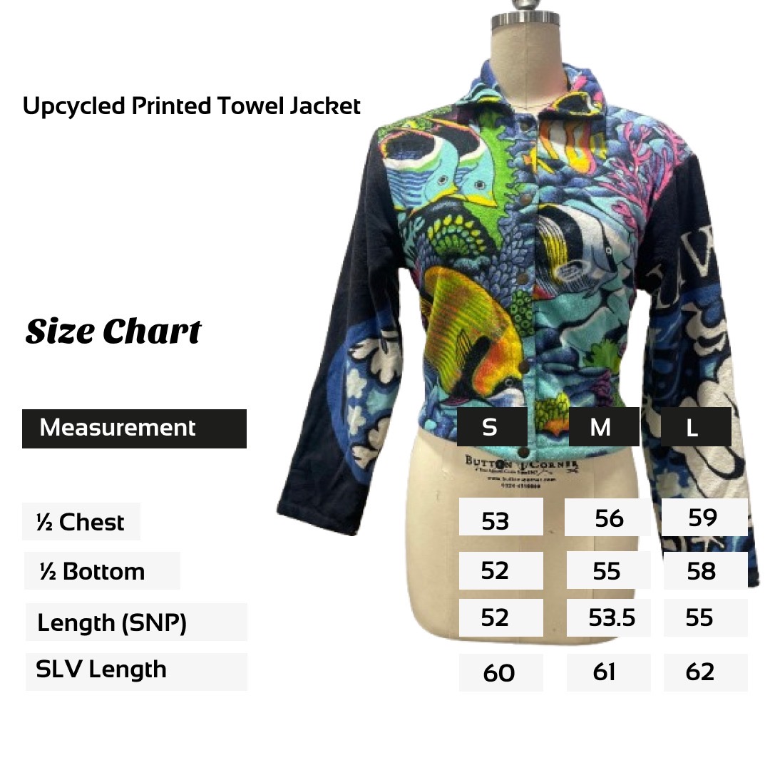 Vestes en serviette imprimées recyclées SS25