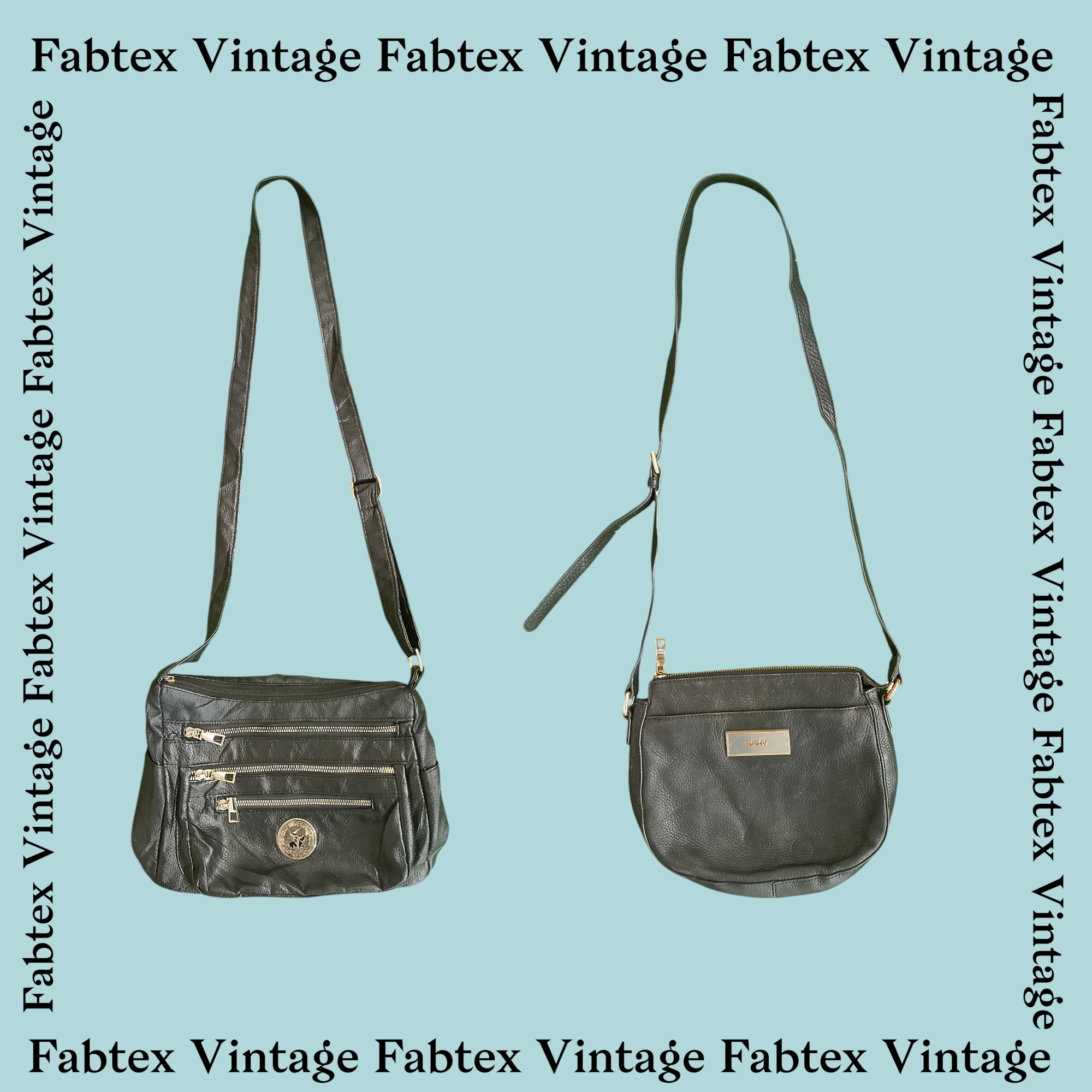 (FV-312) Y2K Alle Schwarz Taschen