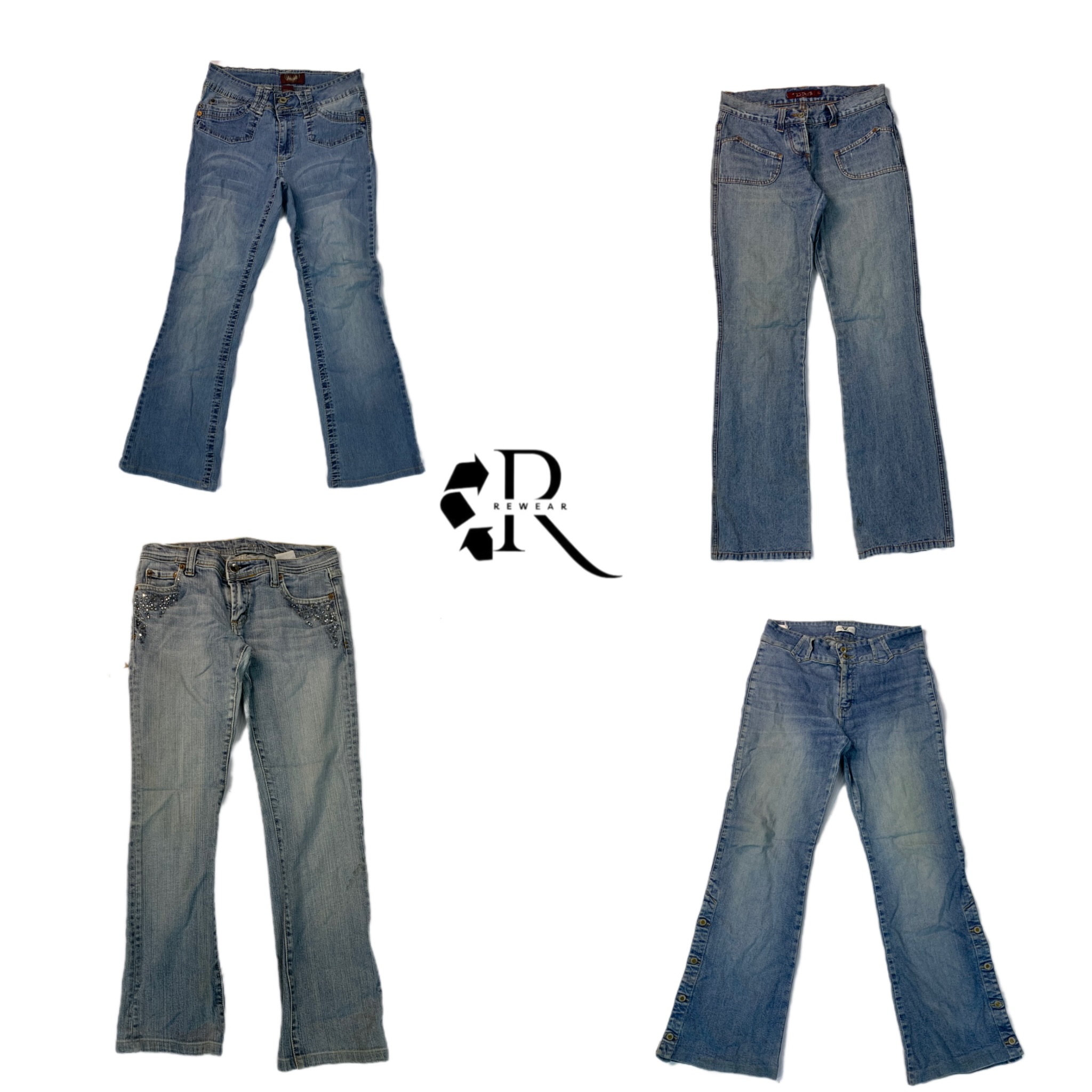 Y2K Cyber Girl Era Denim Jeans RW-1149