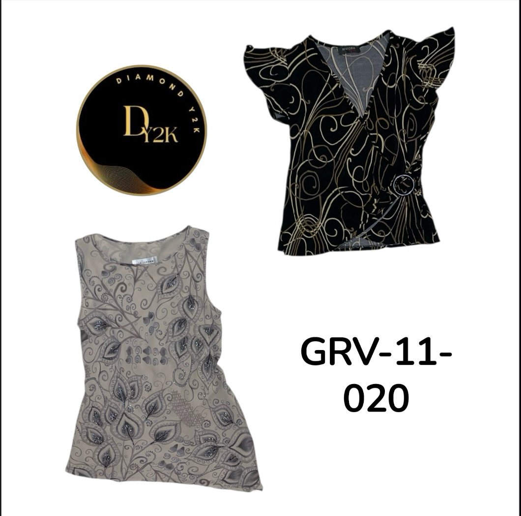 Vintage Y2K Short Sleeve Top – Retro 2000s Blouse ..