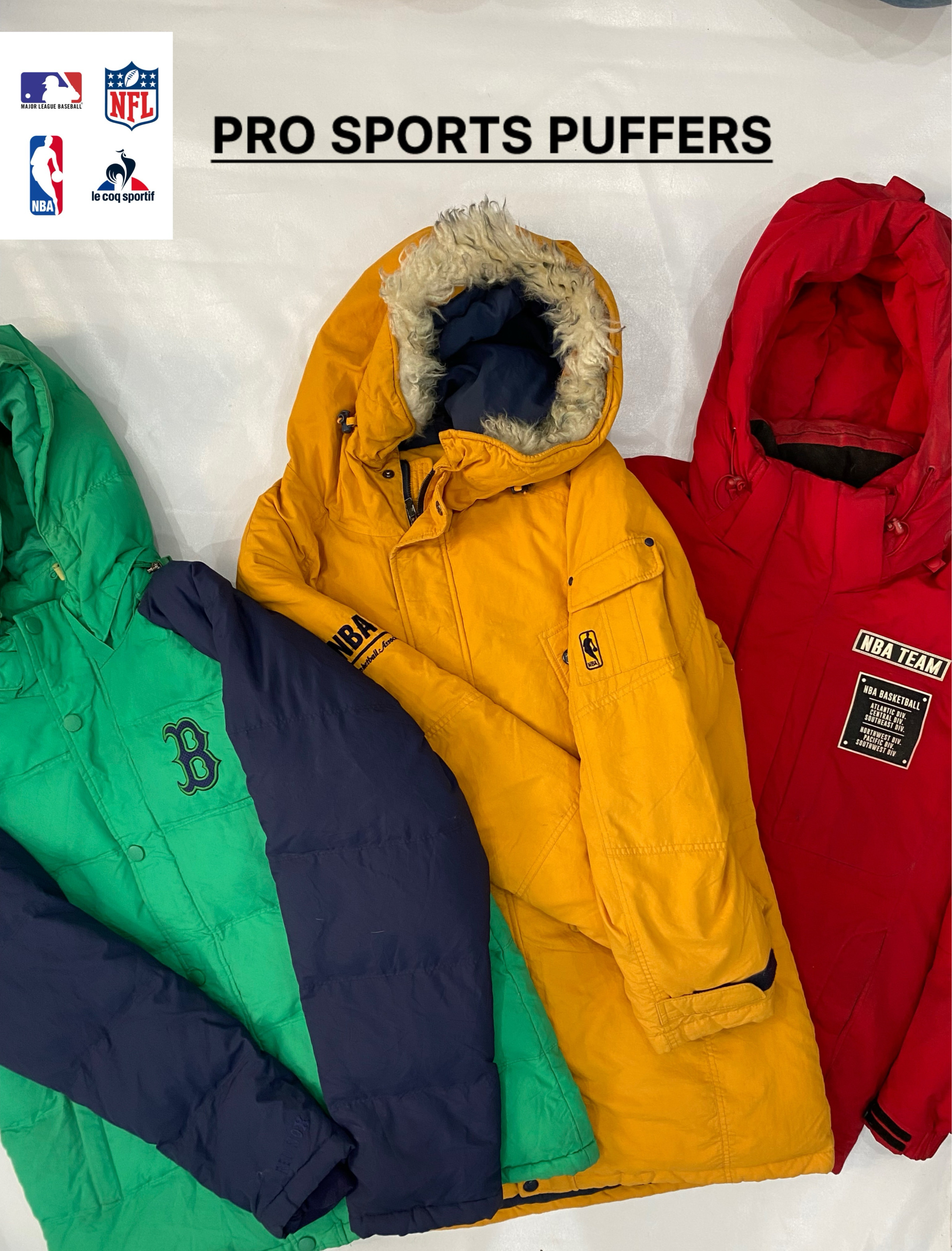 Branded Pro Sports Puffer Jackets