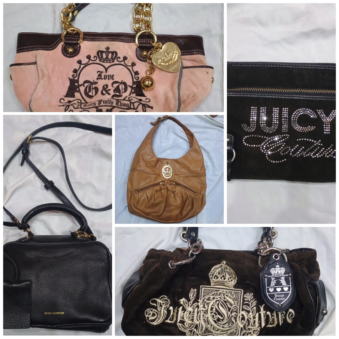 💖 Juicy Couture Bags Lot – 5 Pieces | Mixed Styles
