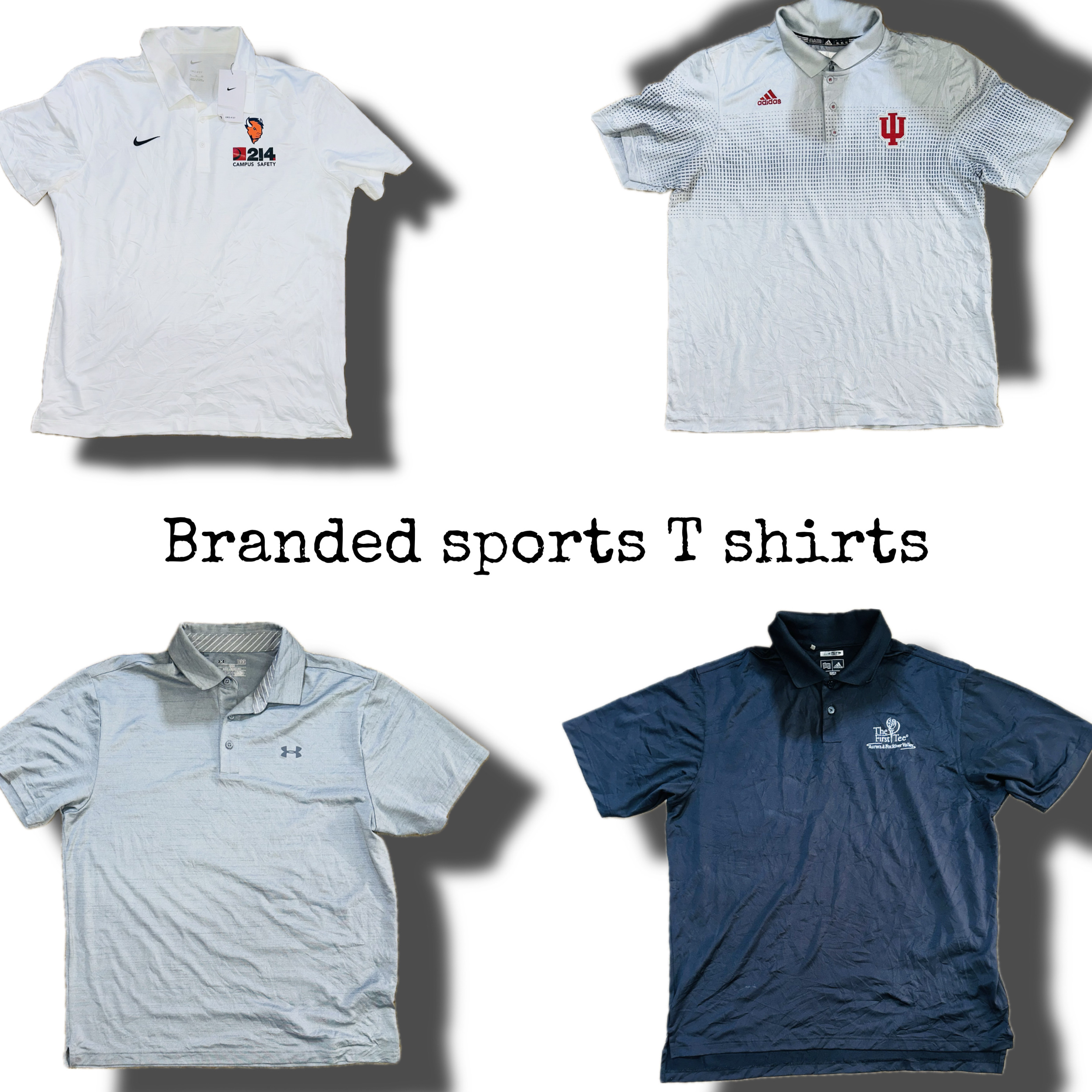 Branded sports polo shirts