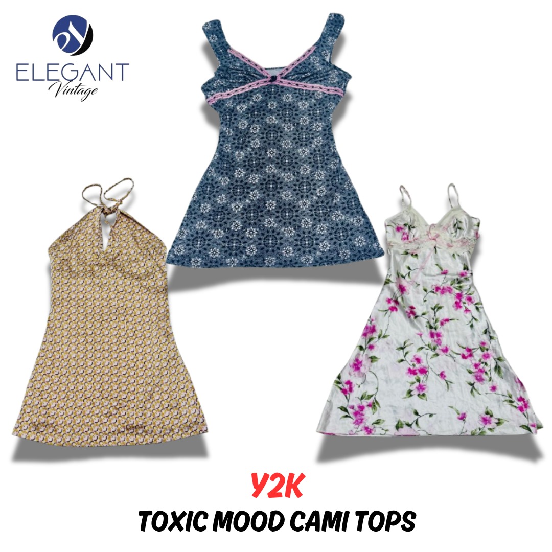 Y2K Toxic Mood Cami Tops - EV0321