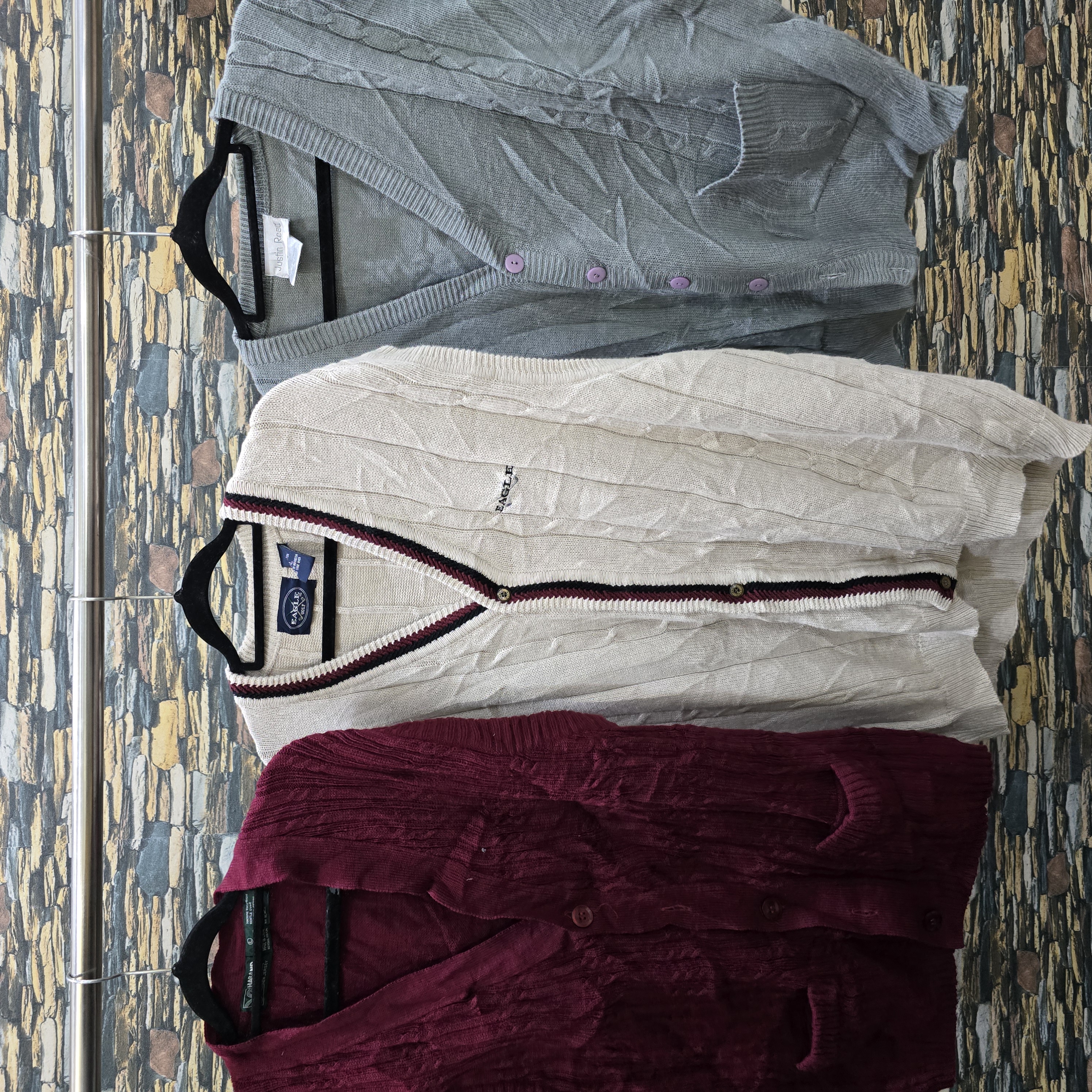 AV-0225 Unbranded Cable Knit Cardigan