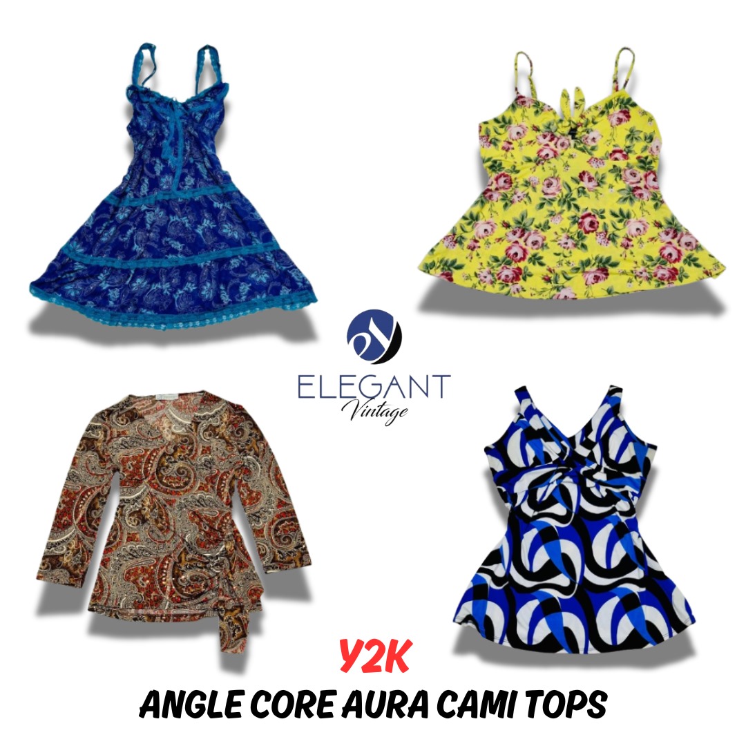 Y2K Angel Core Aura Cami Tops - EV0341