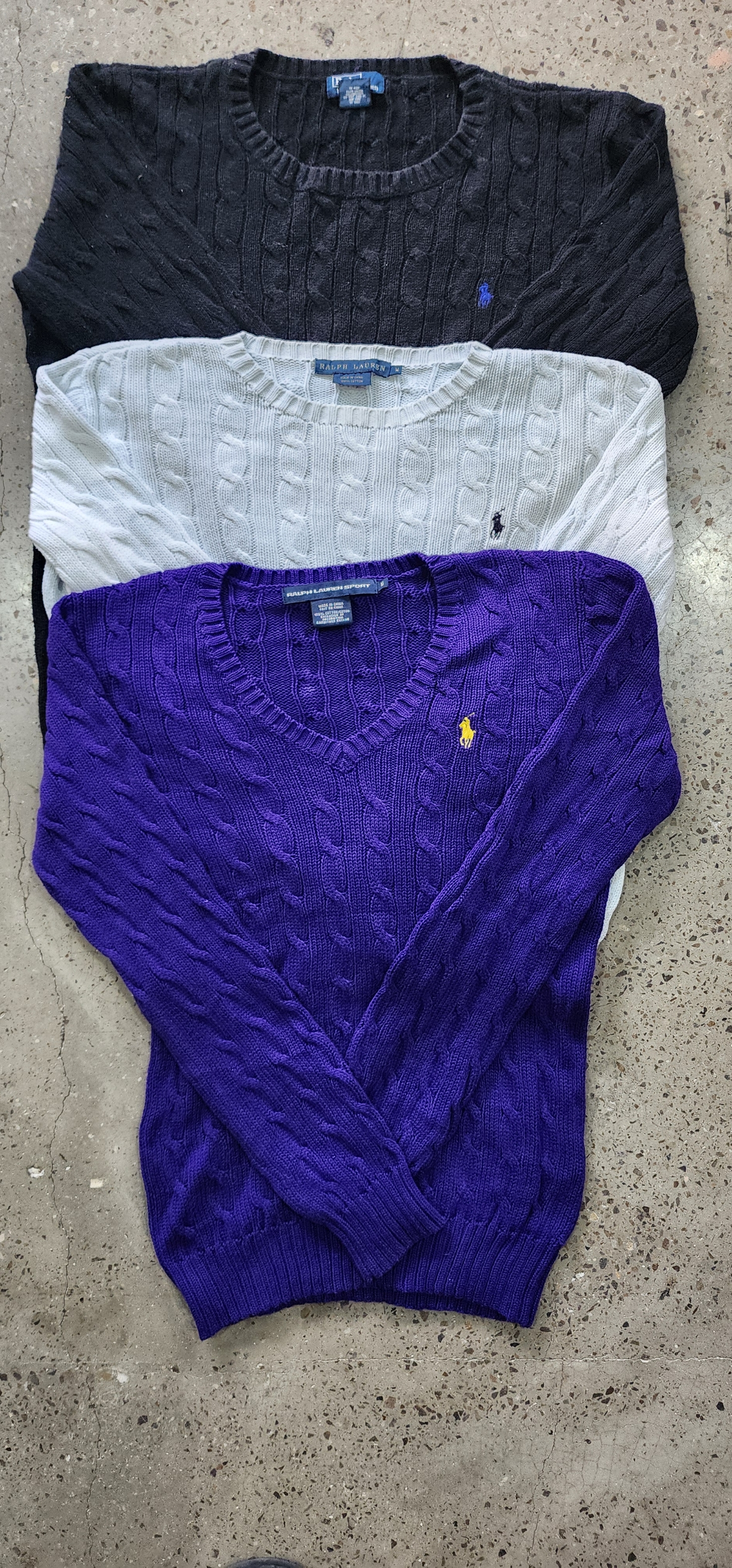 Polo Cable knit Sweaters