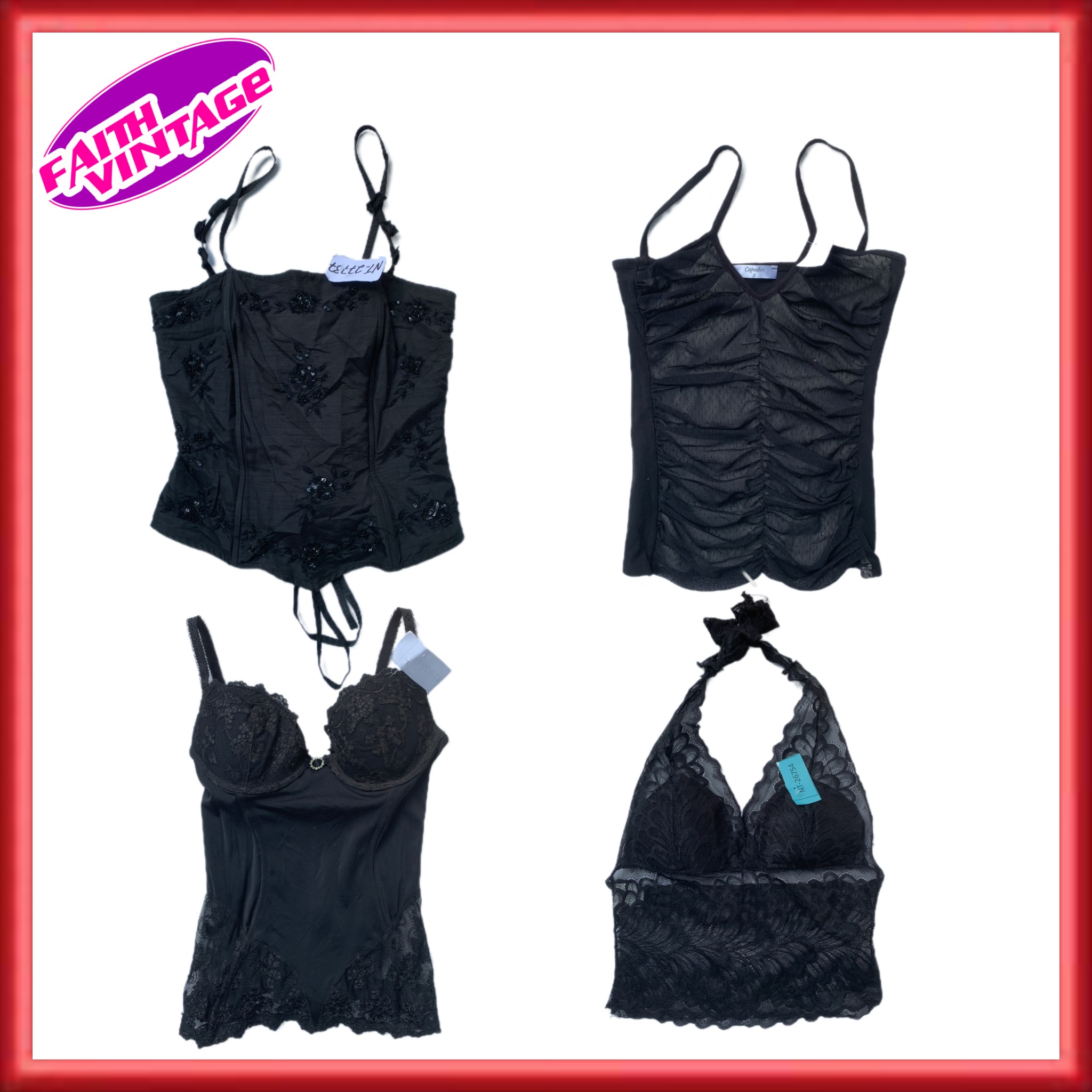 Black Cami Tops Mix (FV-031)