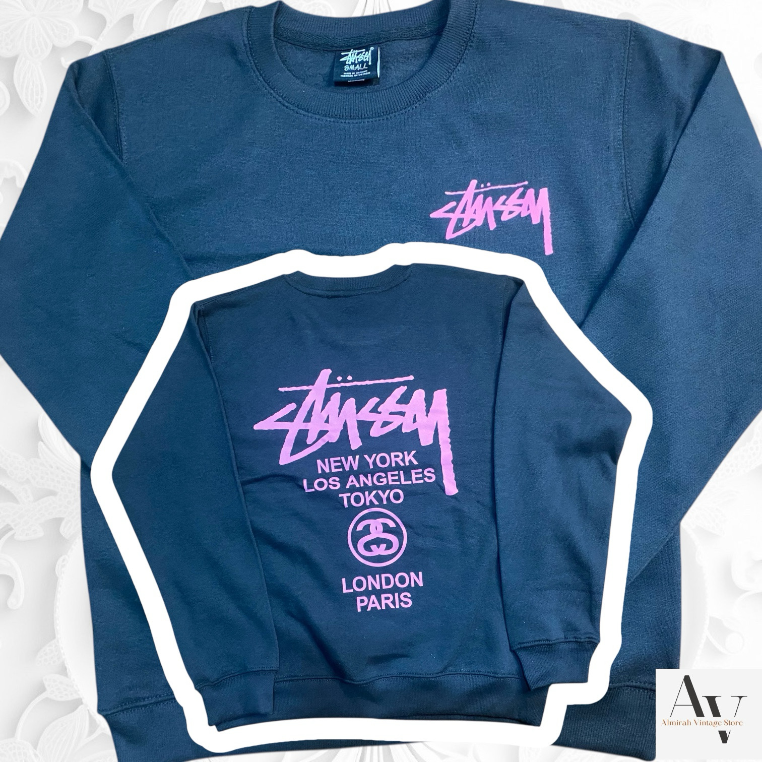 Moletins da turnê mundial com reestilização da Stussy
