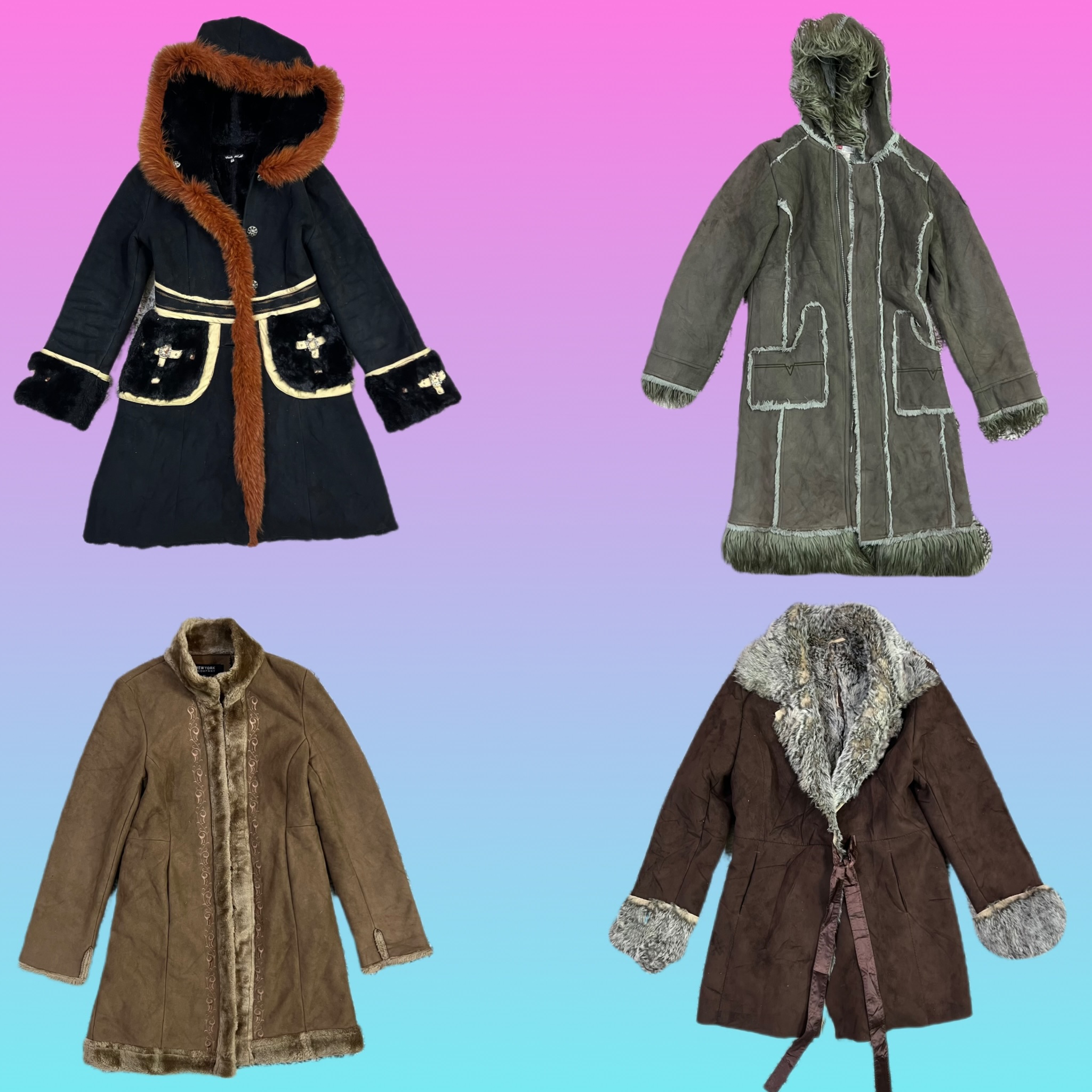 Y2K Afghan coat(TH-020)