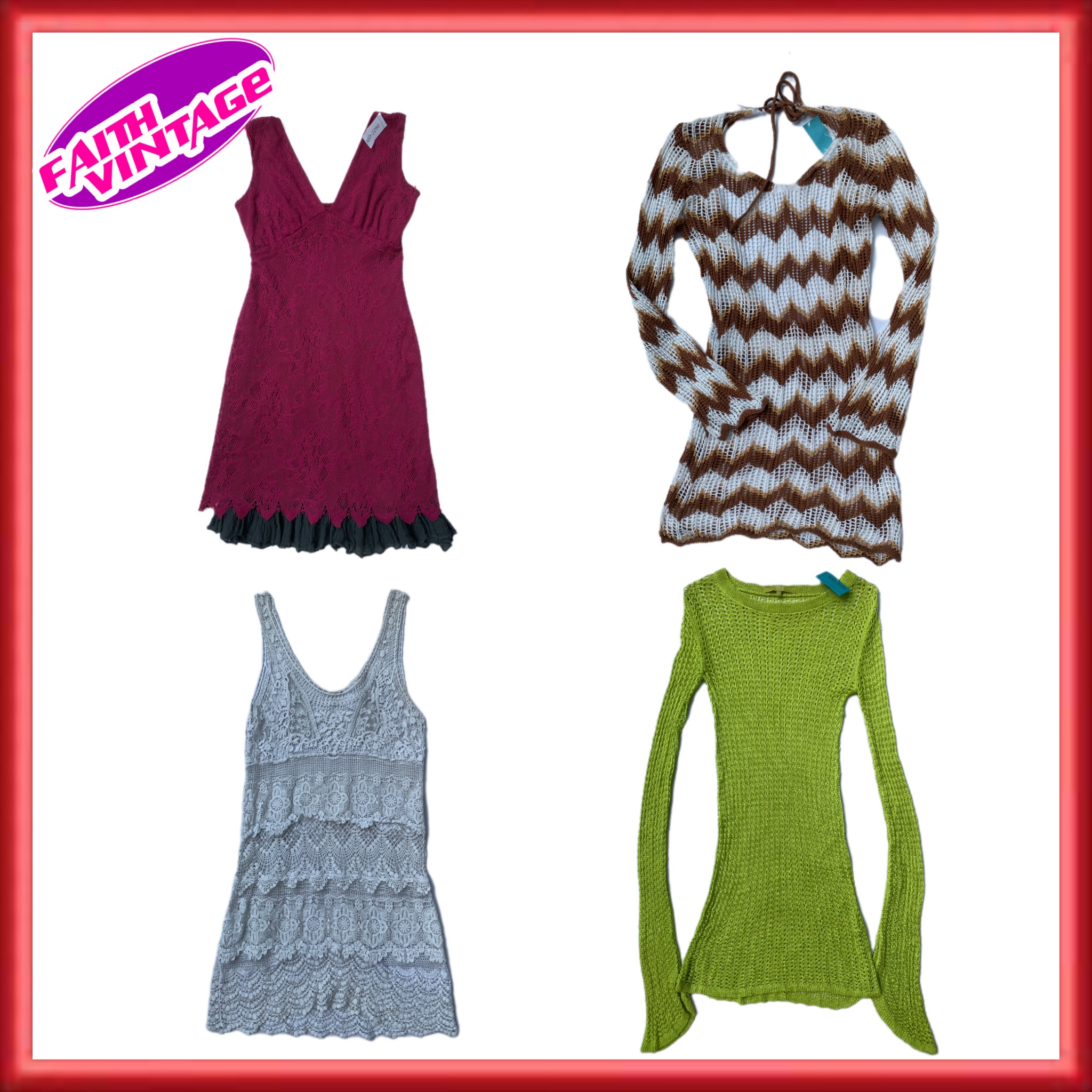 Häkel-Minikleider-Mix (FV-026)