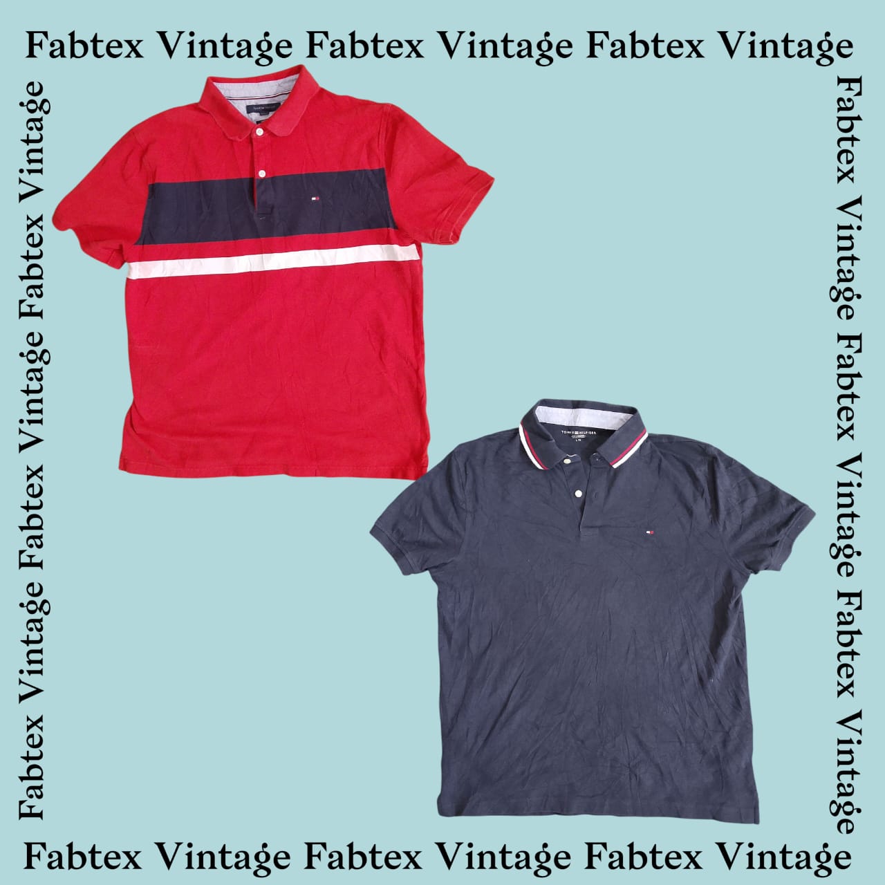 (FV-329) Tommy Hilfiger T-shirt con colletto