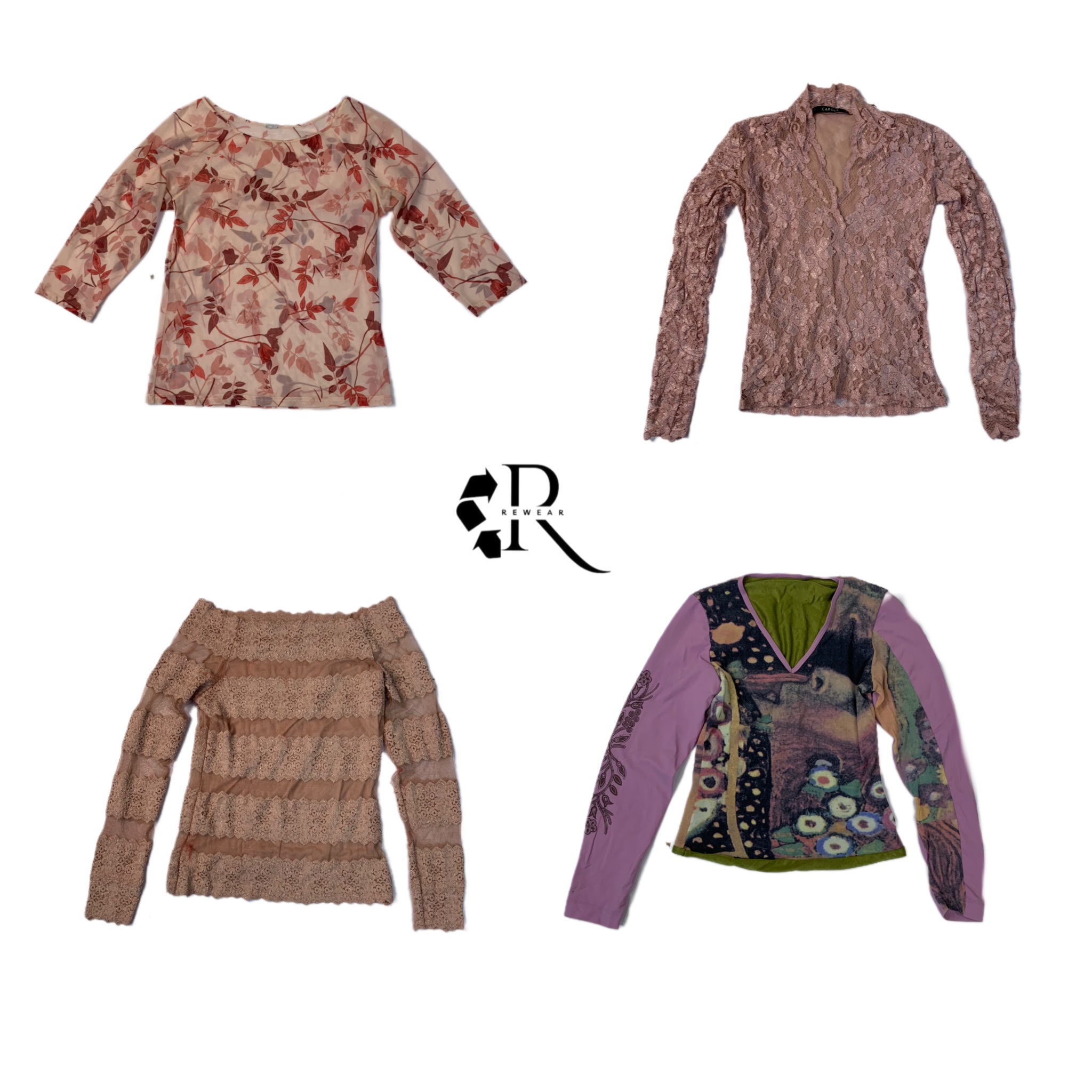 Y2K Pink Era Long Sleeves Tops Rw-1170