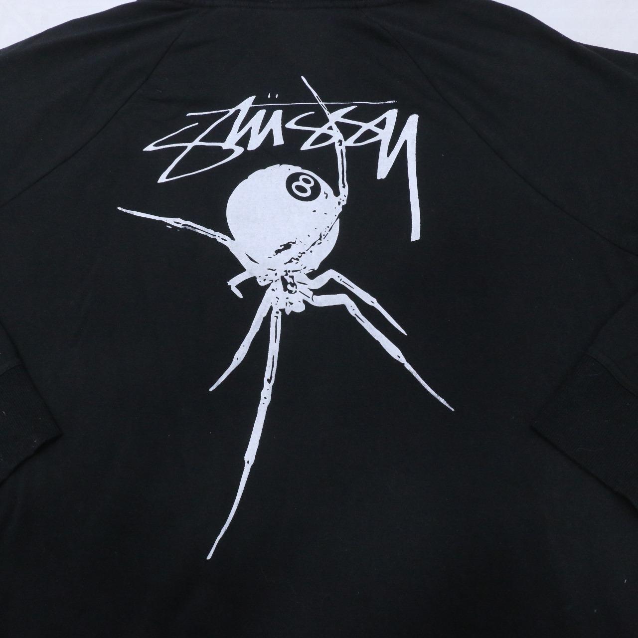 Moletom com Capuz Estampado Stussy Estilo CR700 Rework