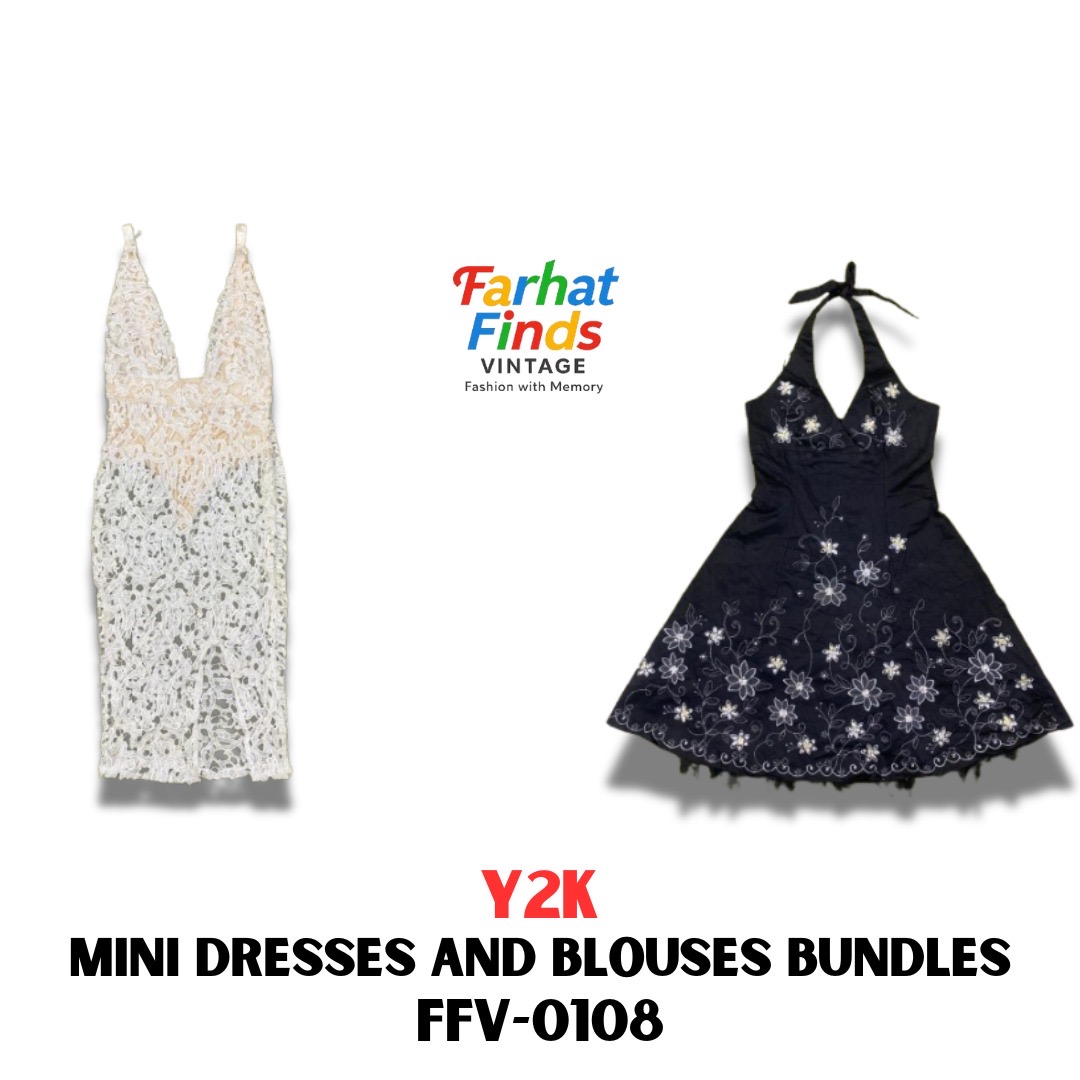 FFV-0108 Y2K MIX MINI ROBES ET BLOUSES EN LOT