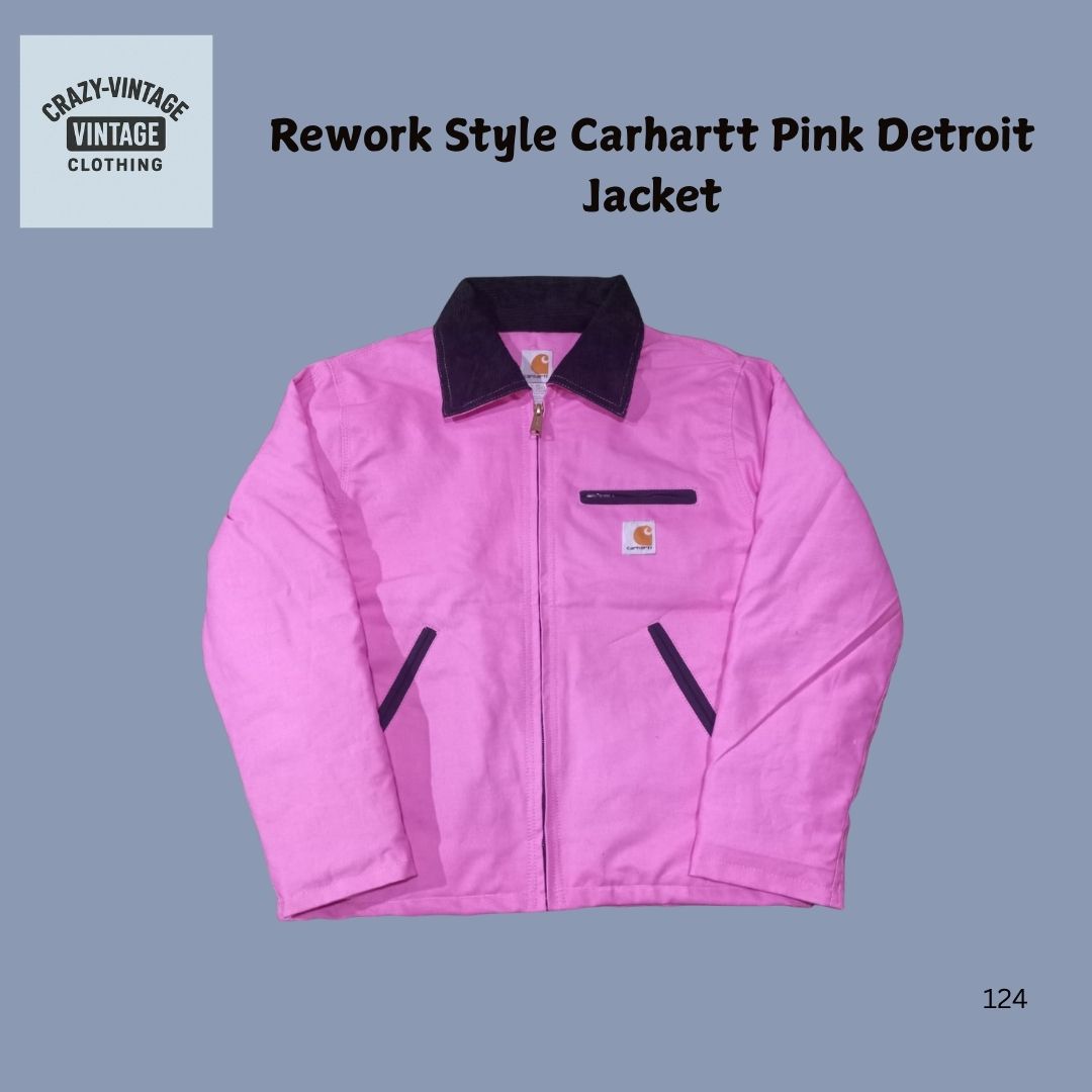 Rework Style Carhartt Pink Detroit Jackets