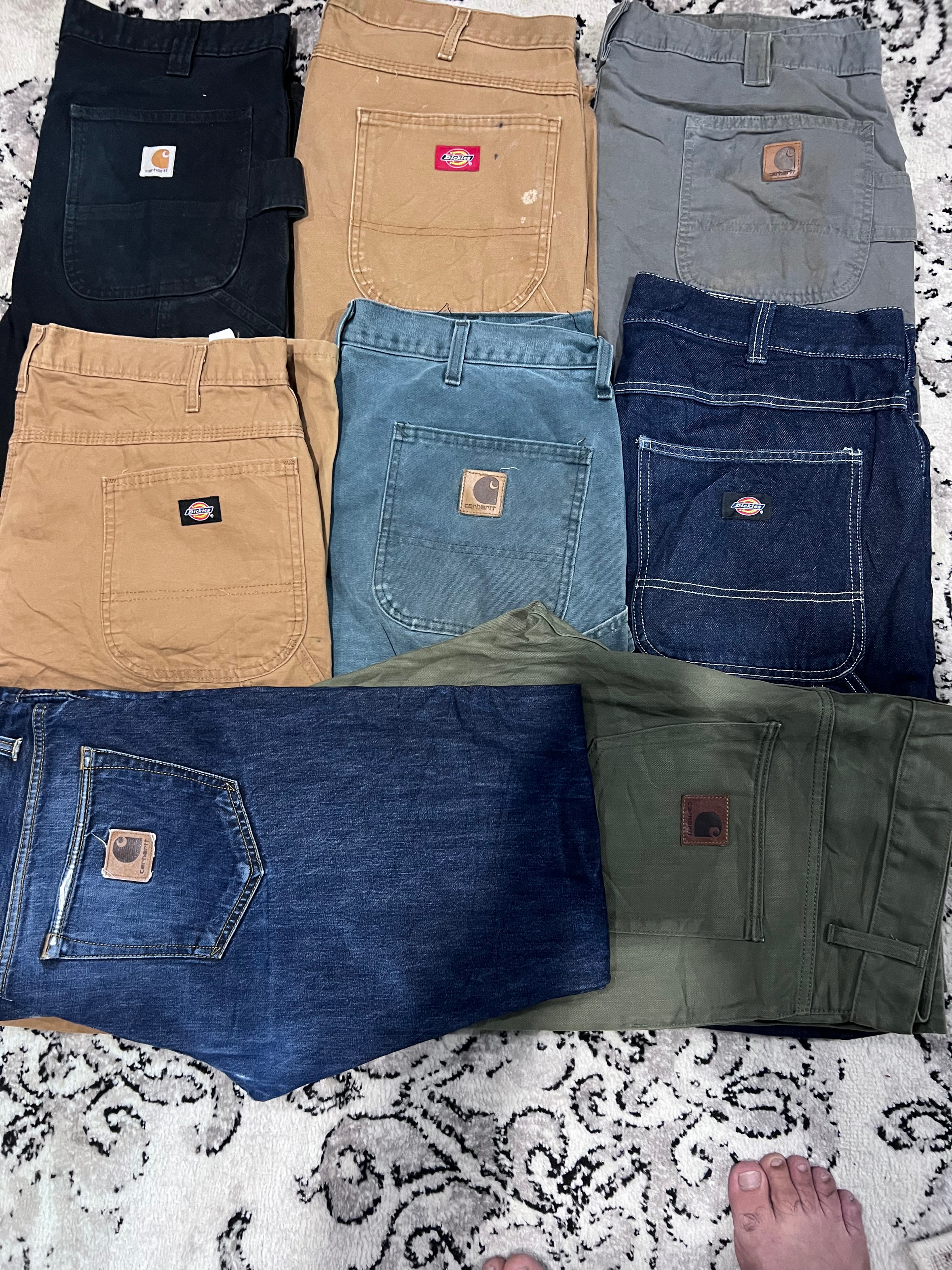 Carhartt And Dickies carpenter pants