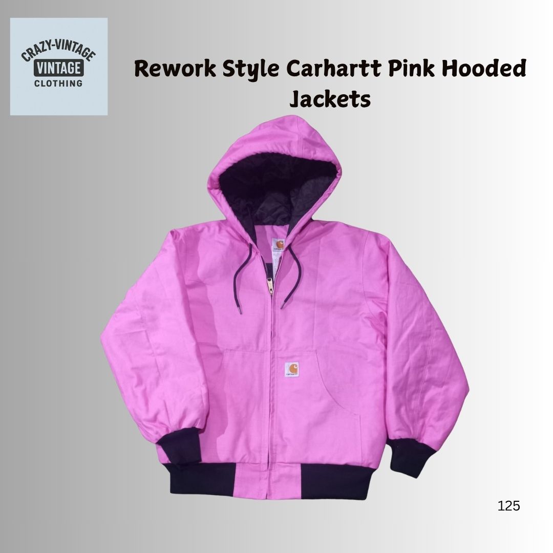 Vestes à capuche roses Carhartt Rework Style