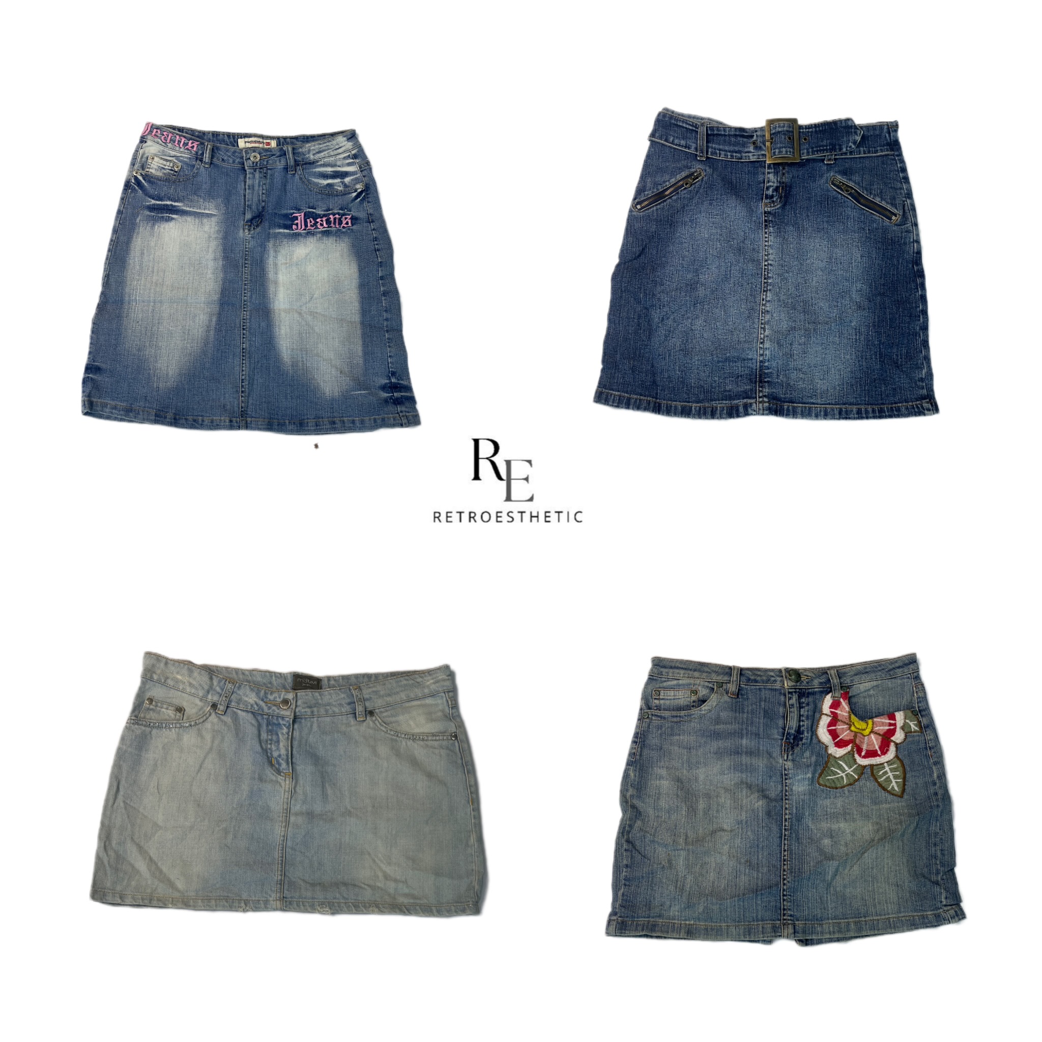 Gonne in denim mini Y2K Britney Era RW-2399