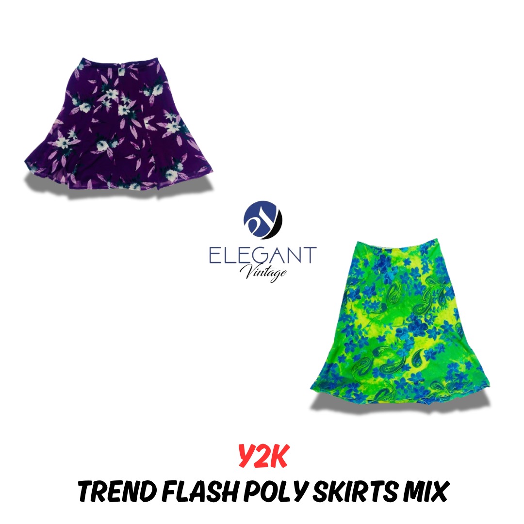 Y2K Trend Flash Poly Skirts Mix - EV0459