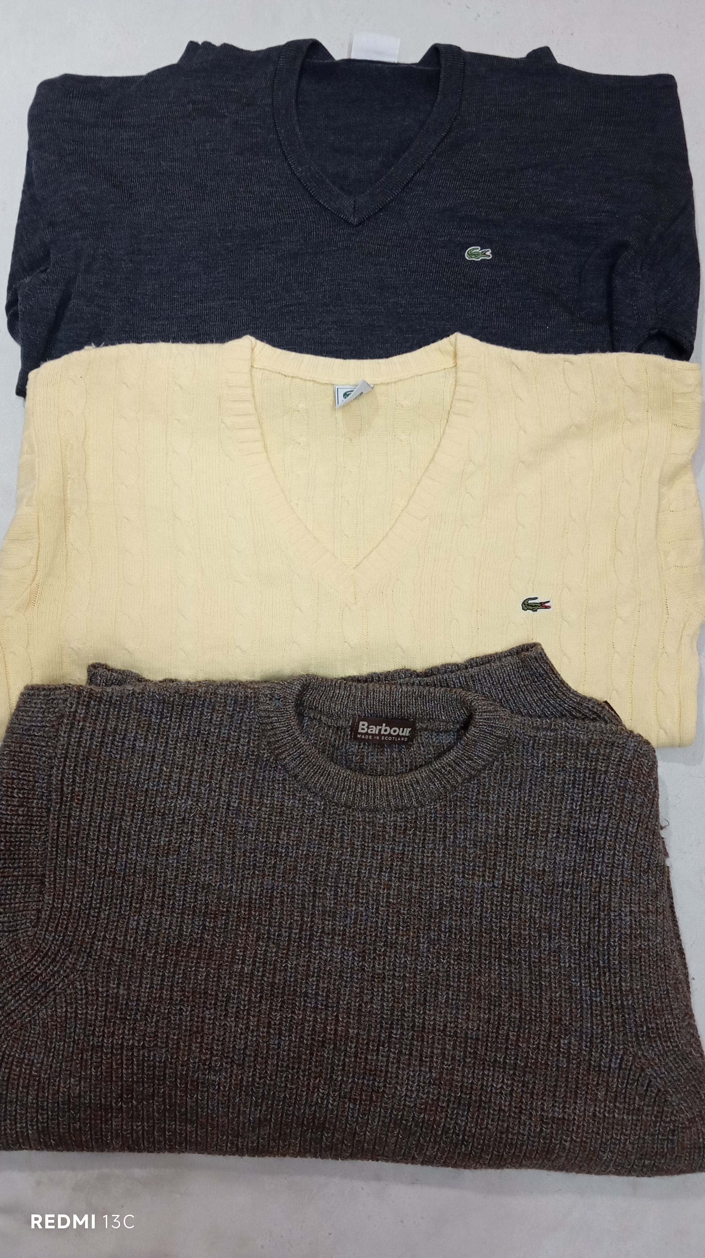 Lacoste Barbour Nike sweater