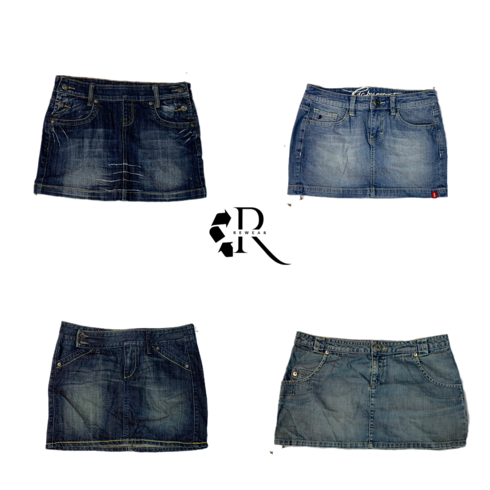 Y2K Britney Era Denim Micro Mini Skirts RW-1152