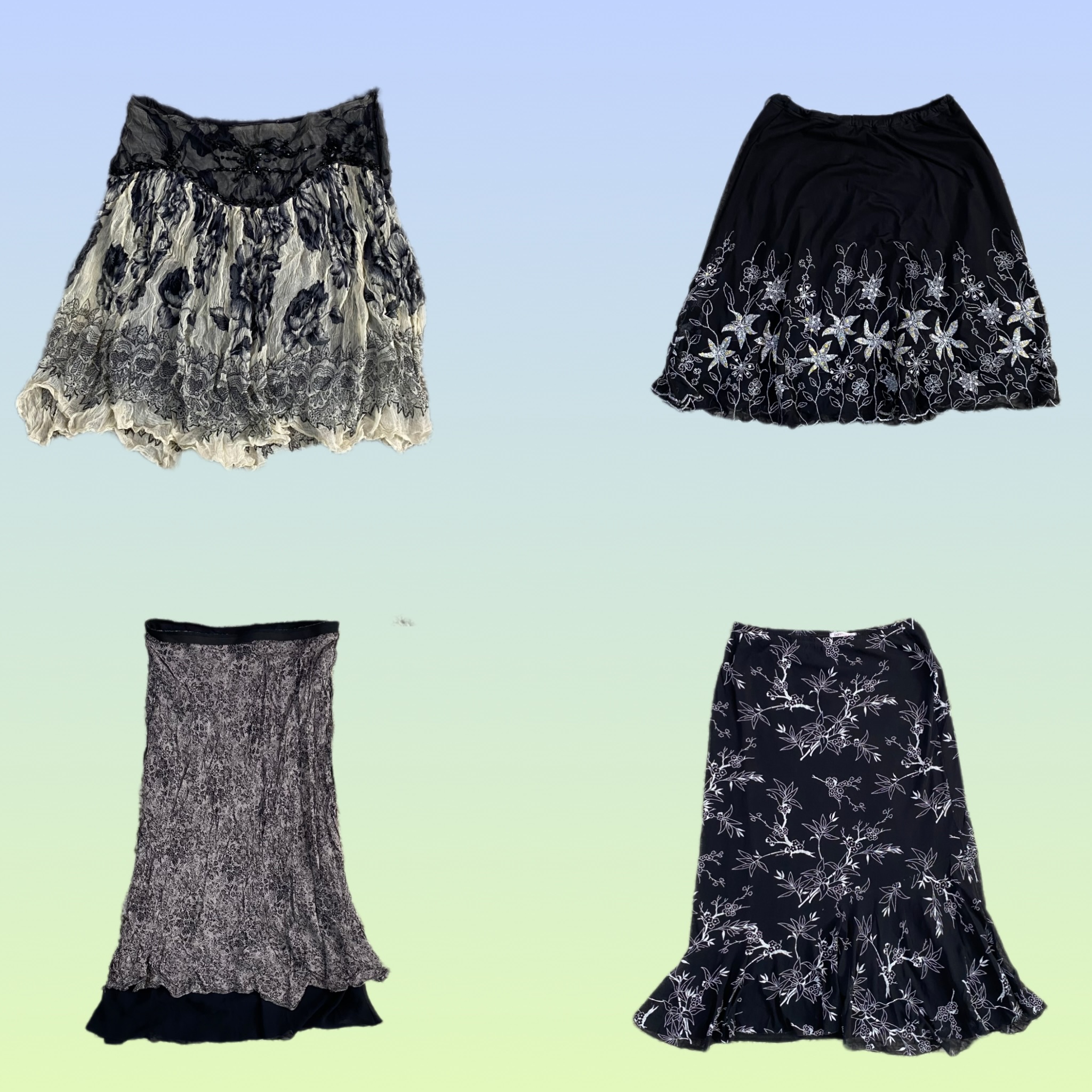 Saia Maxi Floral Y2K (TS-1375)