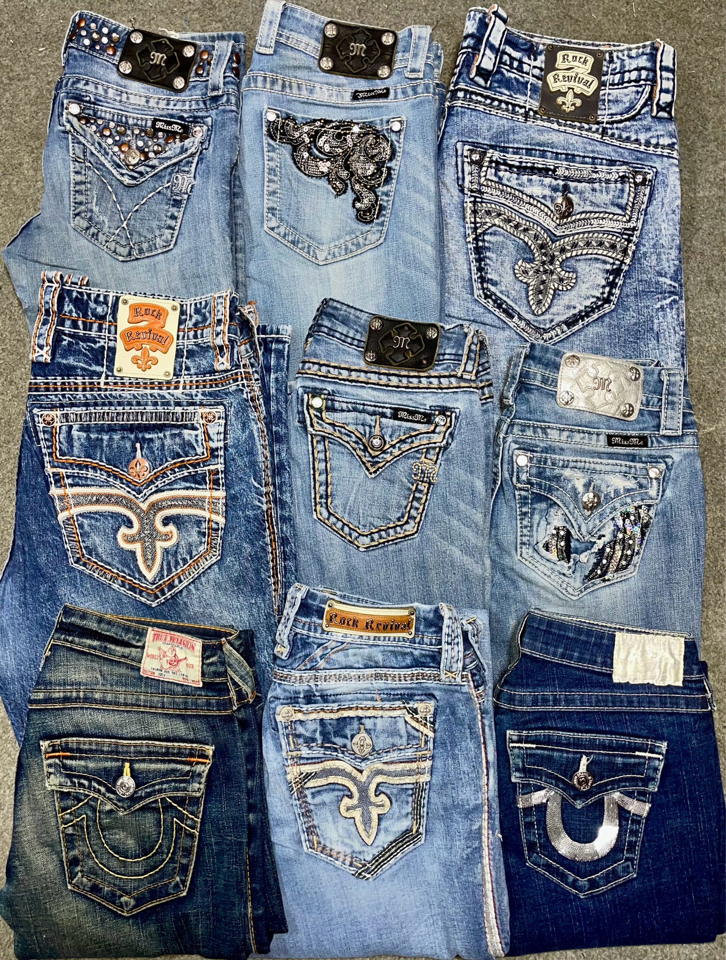 Miss Me True Religion Rock Revival jeans