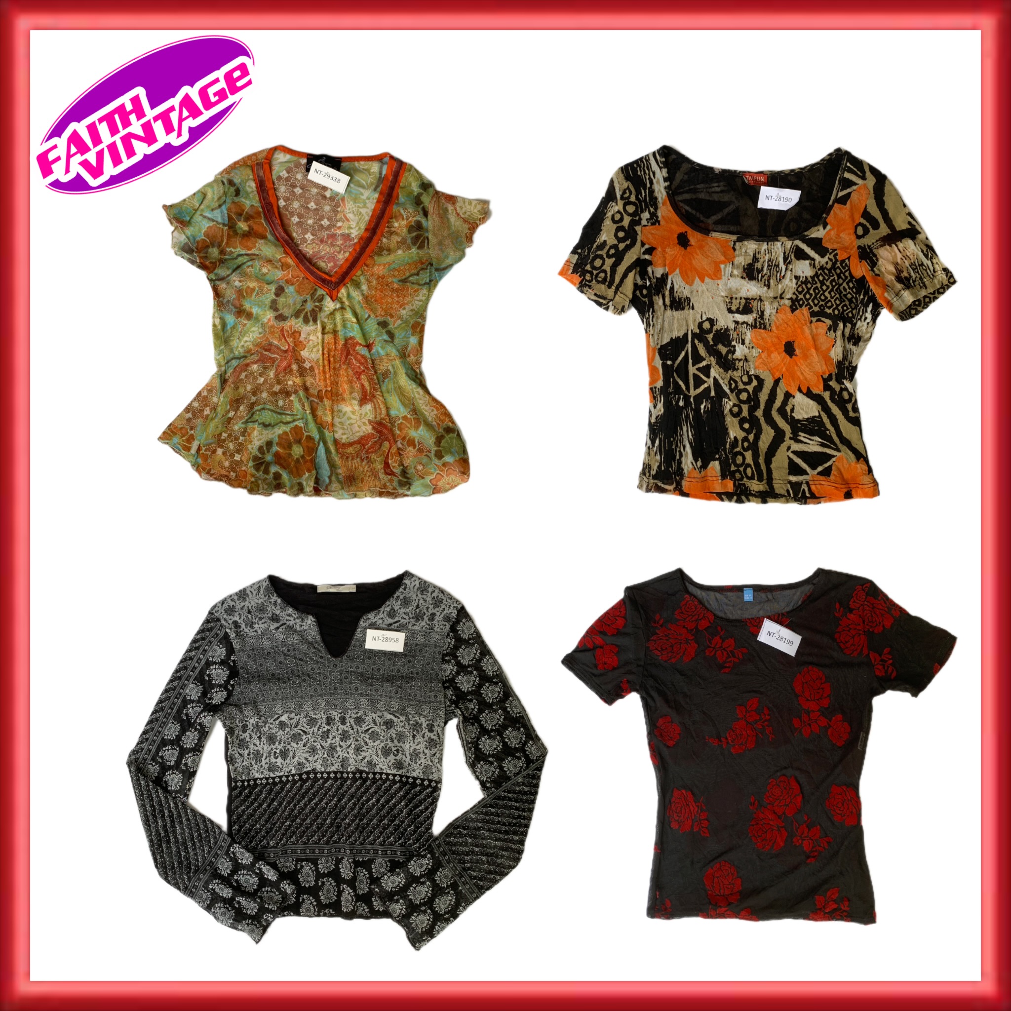 Y2K Modern Mesh Tops (FV-039)