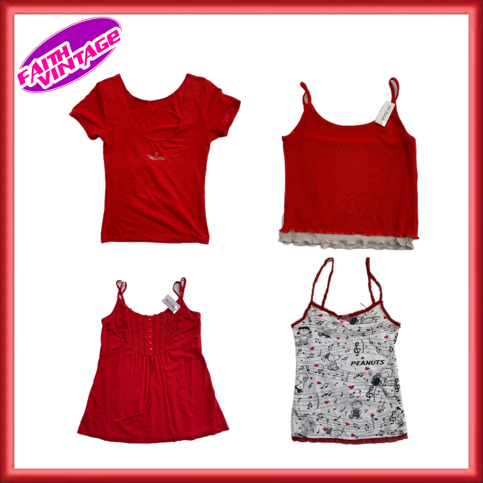 Tutti i Top Rossi, Cami e Abiti Mix (FV-037)