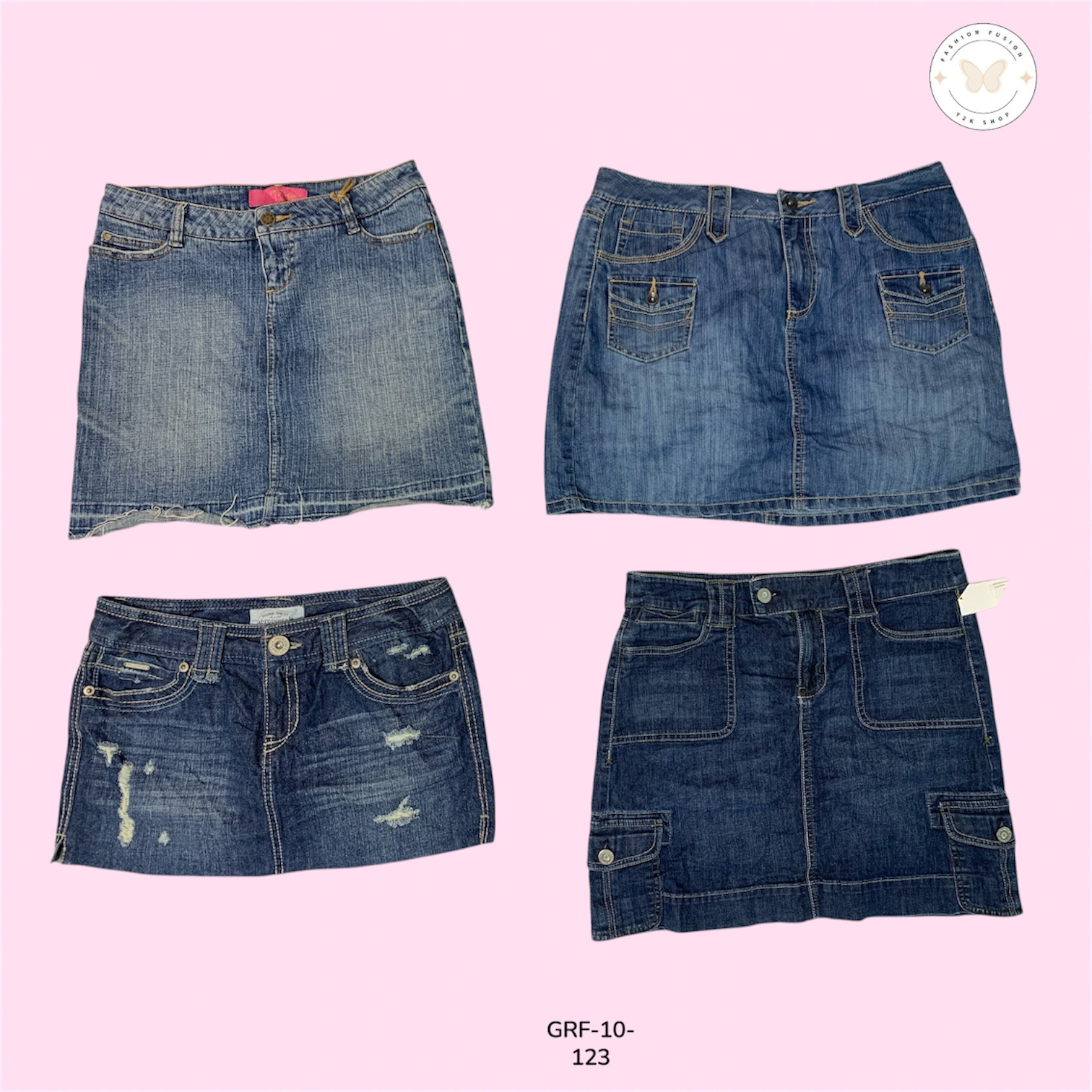 Slim Fit Denim Mini Skirt – Modern Style with a Classic Edge (GRF-10-123)